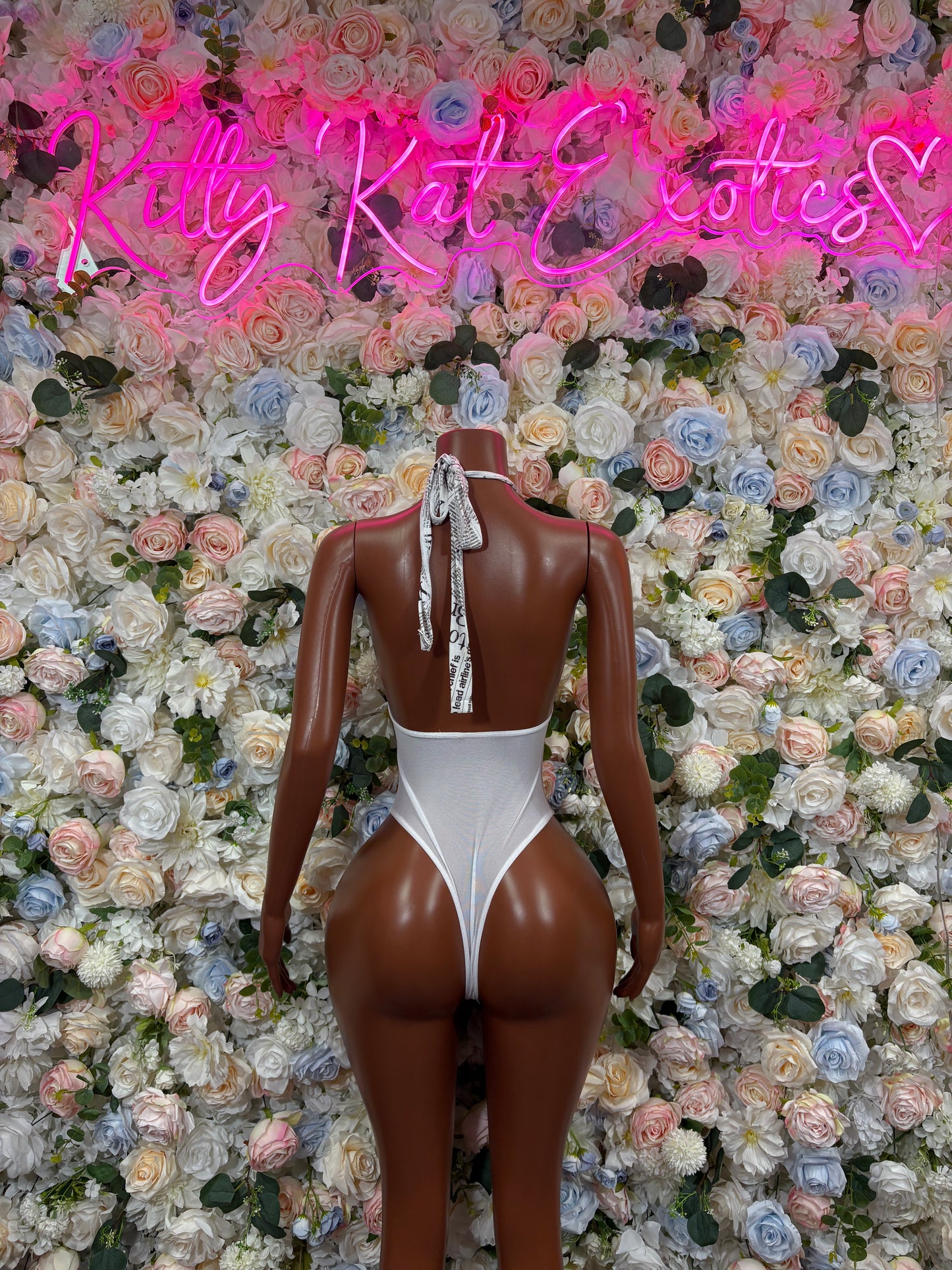 White Bodysuit Festival - Rave Outfit, Exotic Dancewear, Summer Performer Costume