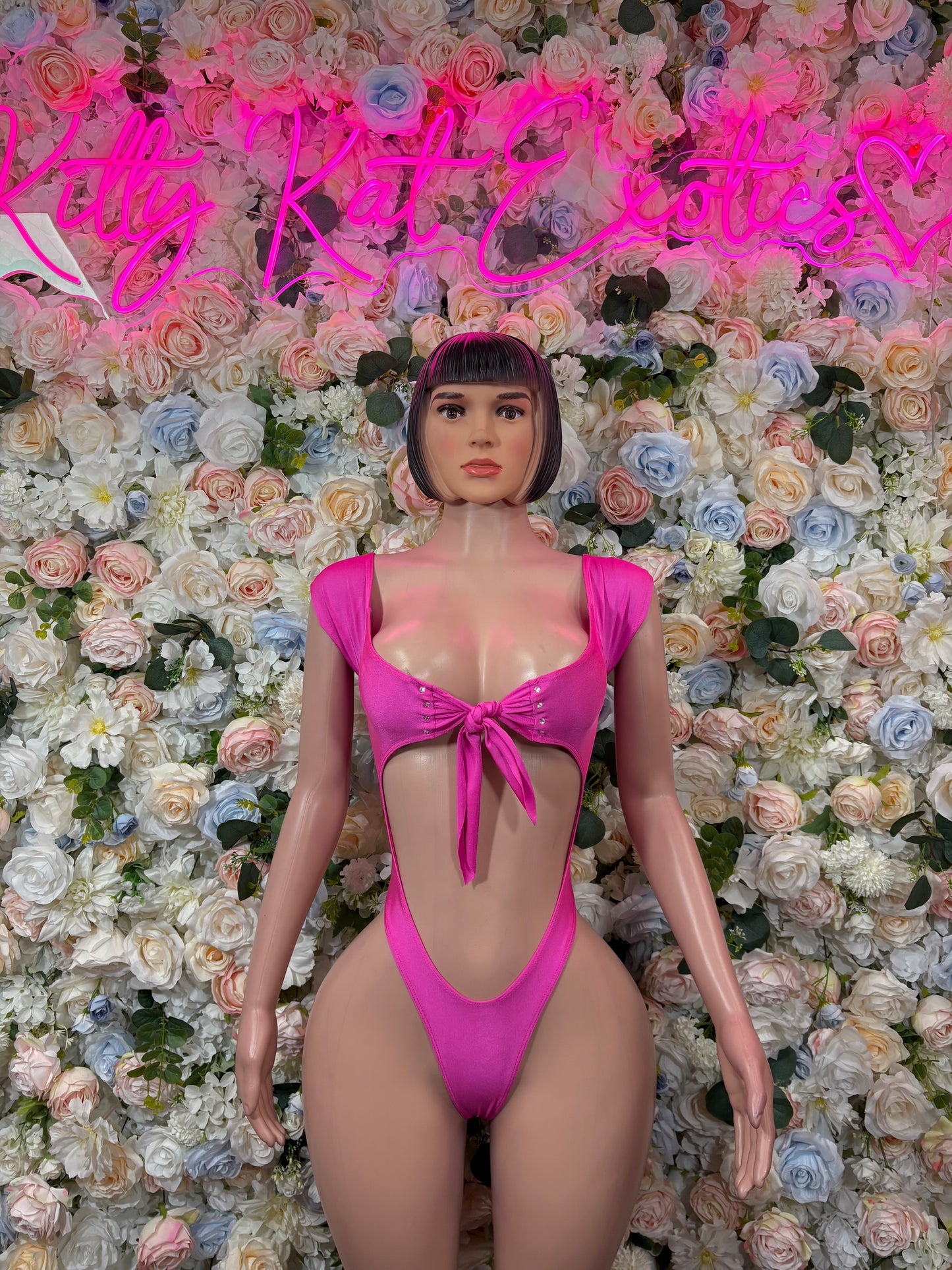 Pink Bodysuit Exotic Dancewear