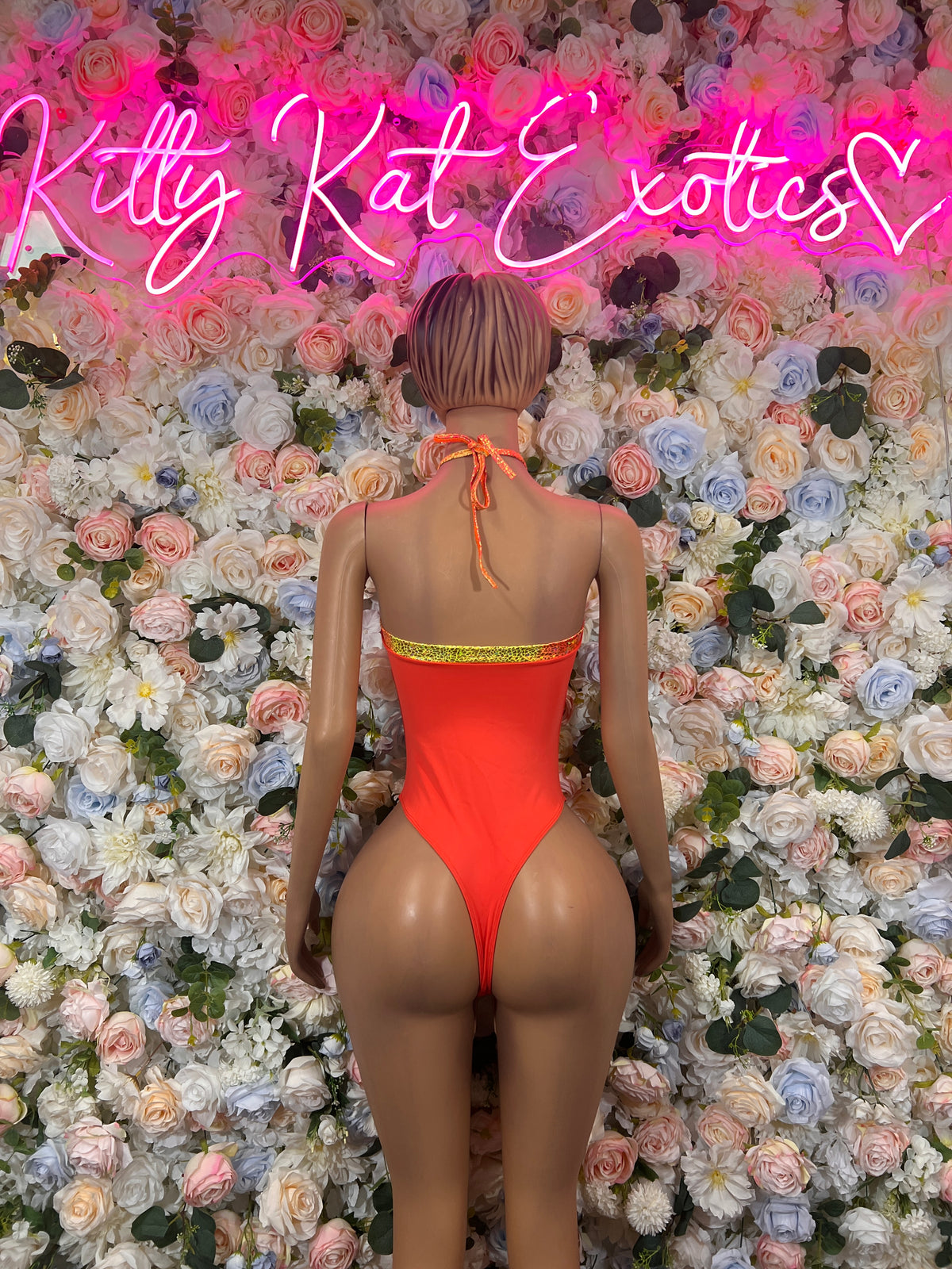 Orange One-Piece Bodysuit – Summer Festivals & Rave Wear Dancewear
