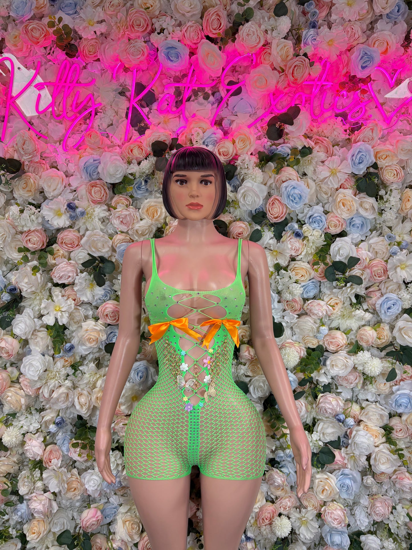 Exotic Dancewear Custom made Fishent Dress Exotic Dancewear Festival wear