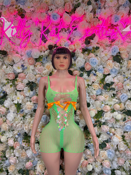 Exotic Dancewear Custom made Fishent Dress Exotic Dancewear Festival wear