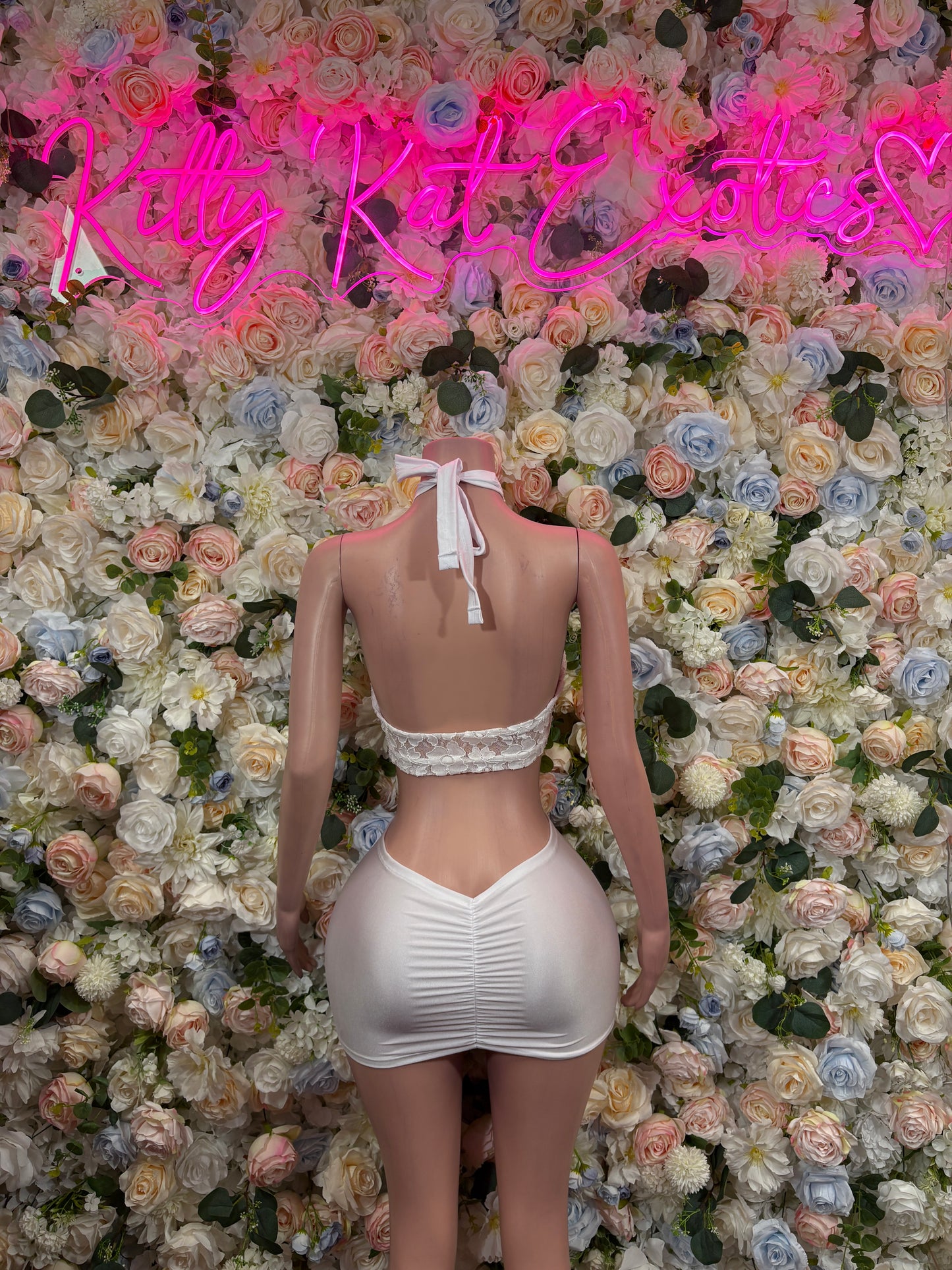 White Bodysuit Festival - Rave Outfit, Exotic Dancewear, Summer Performer Costume