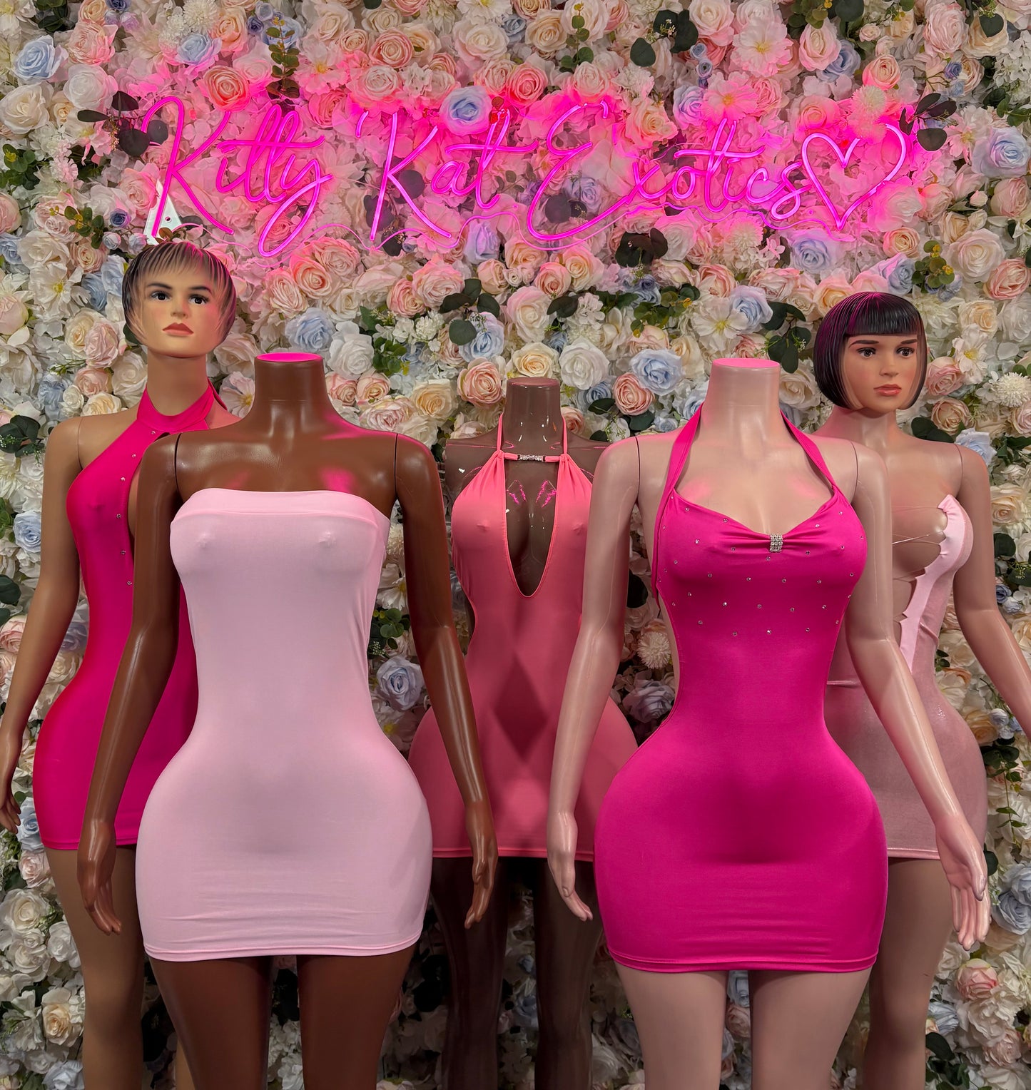 Pink Dress  Clubwear Dress Exotic Dancewear
