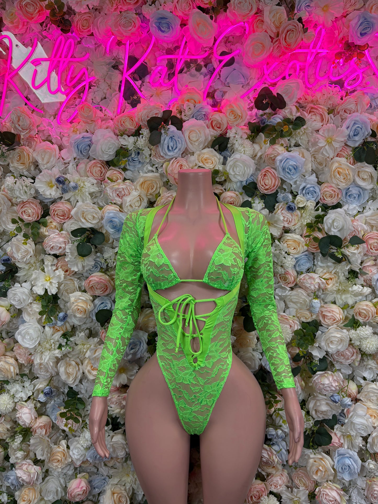Bartender Bodysuit One Piece Neon Green Lace Bodysuit – Bottlegirl  | Exotic Dancewear Festival wear Rave Outfit