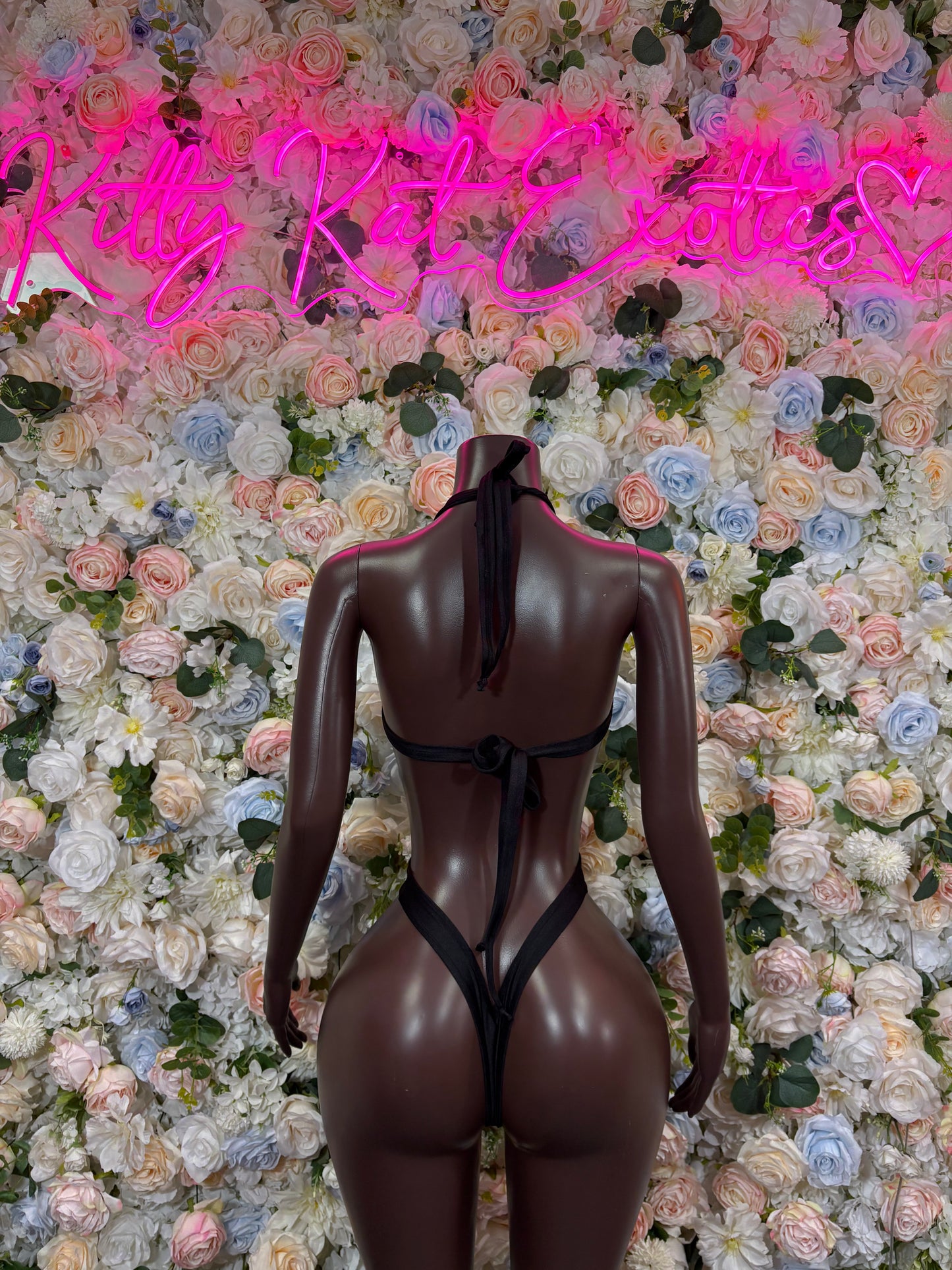 Black Metallic Bodysuit One Piece Rave Festival Wear - Exotic Dancewear Clubwear Bottle Girl Ravewear