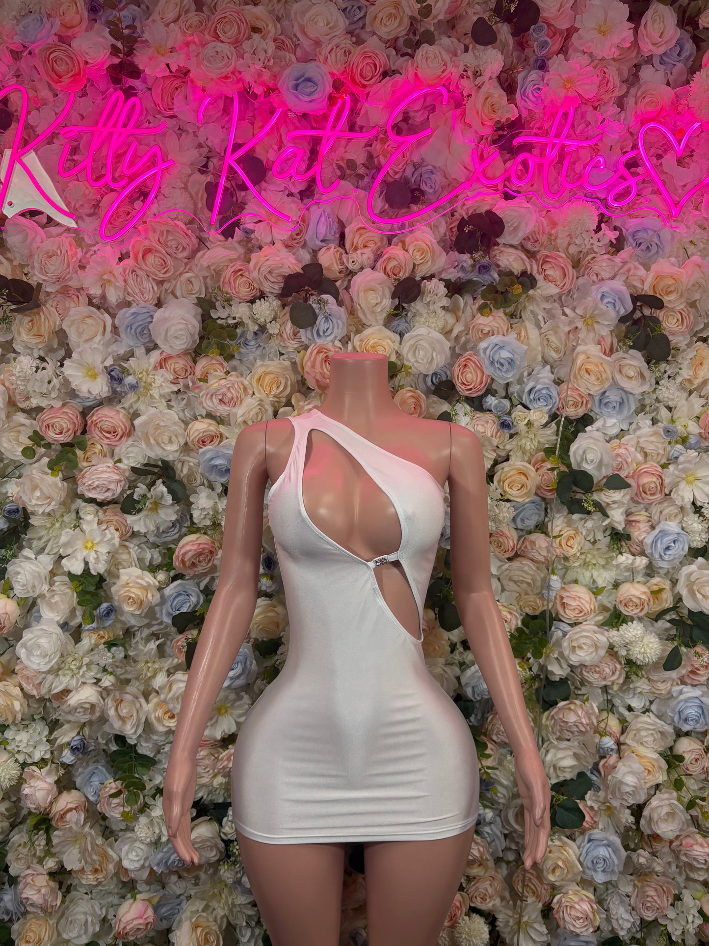 Exotic Dancewear Outfit White Dress Clubwear Festival Outfit EDM Party Dress Sexy White Bodycon Womens Dress