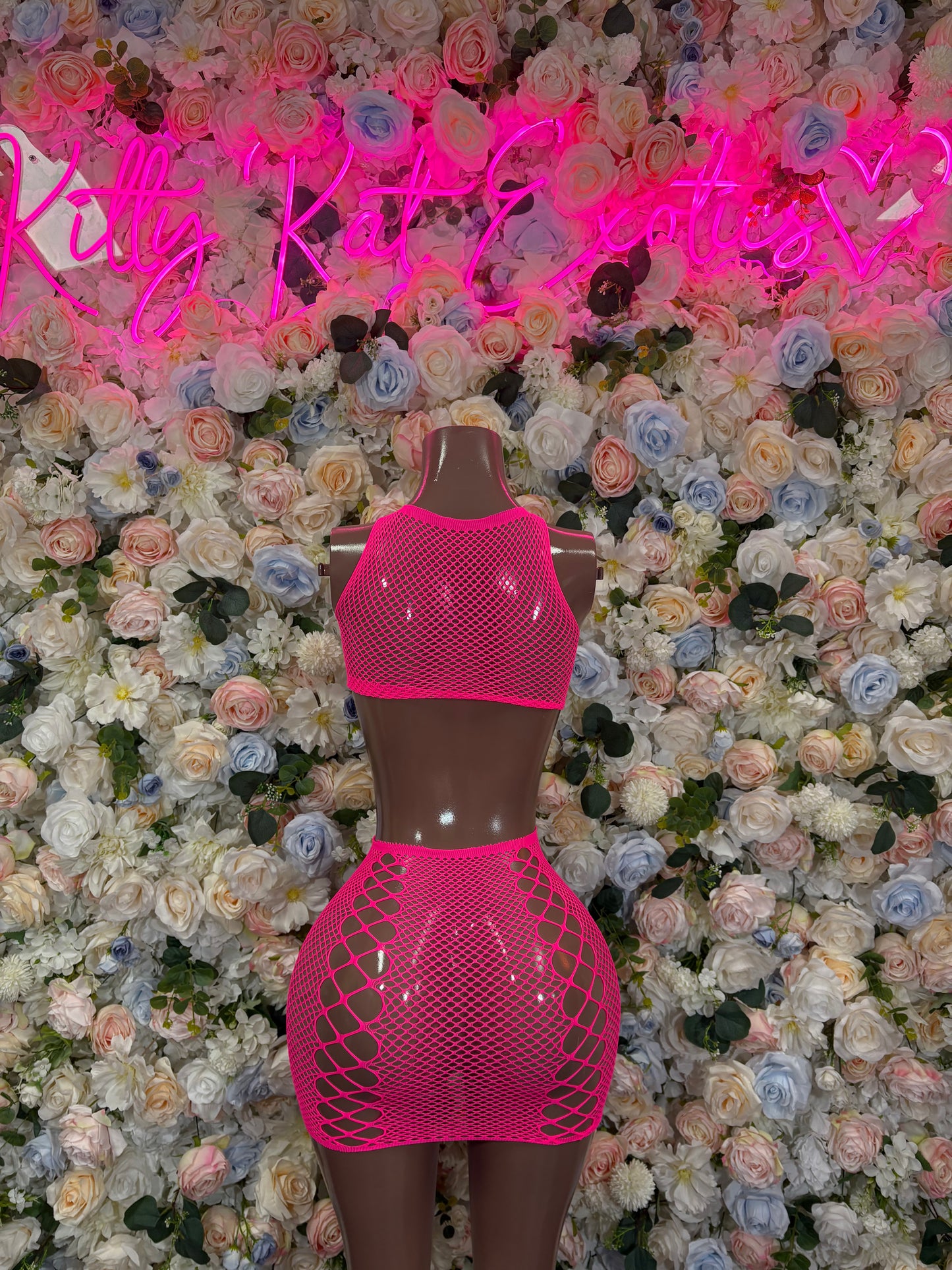 Fishent Dress Pink Custom Exotic Dancewear Festival wear