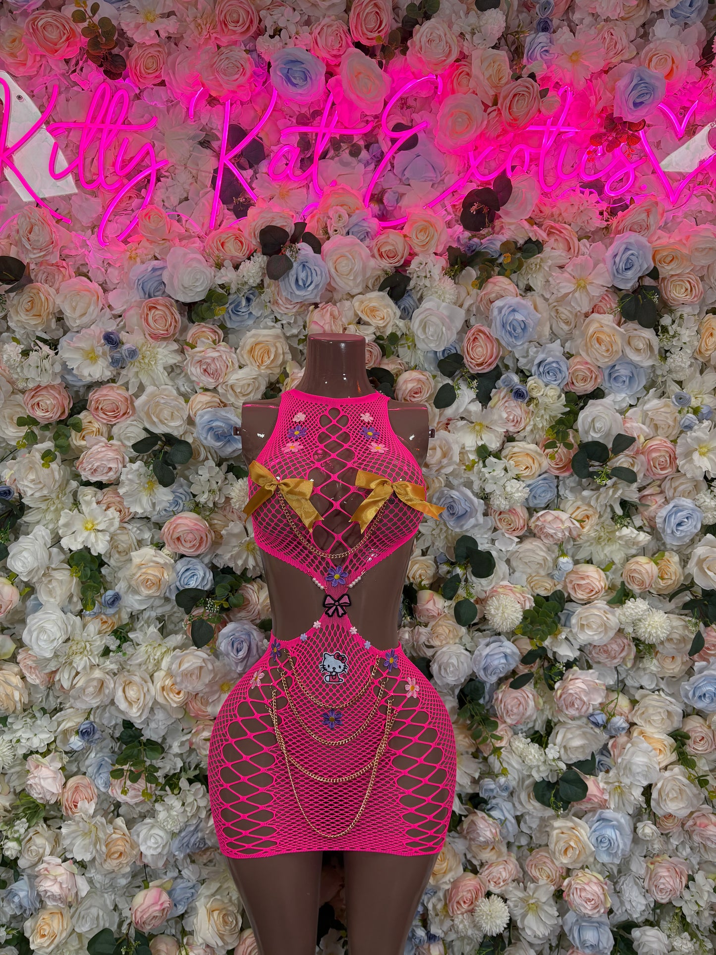 Fishent Dress Pink Custom Exotic Dancewear Festival wear