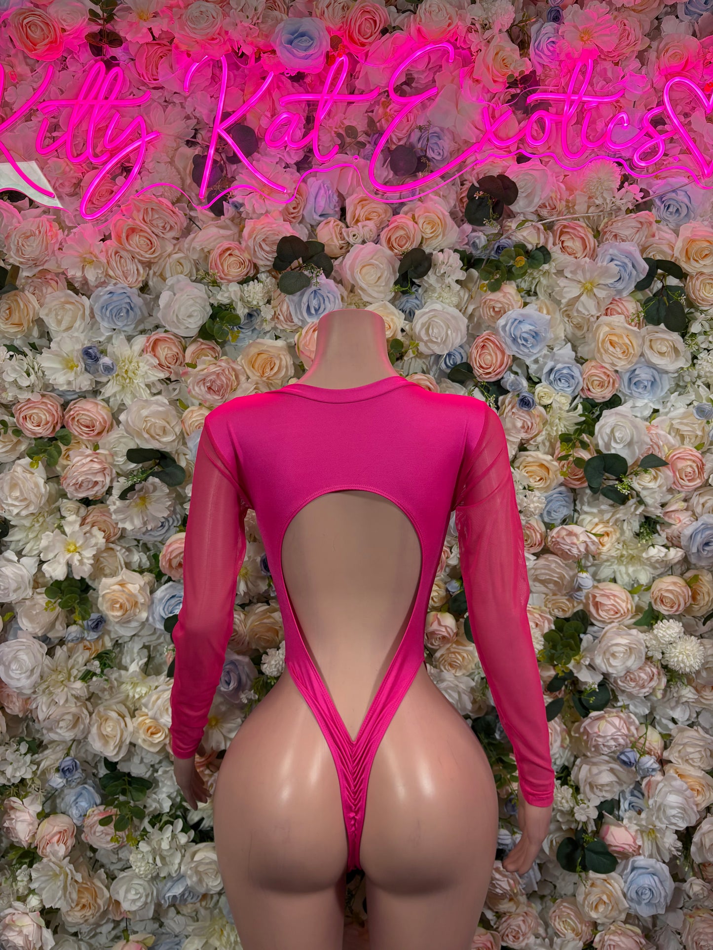 Bottlegirl Outfit One-Piece Pink Bodysuit   Bartender  | Exotic Dancewear Festival wear