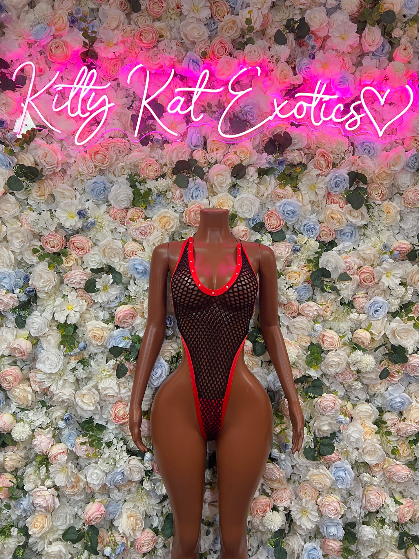 Black Fishnet Bodysuit One Piece – Rave & Festival Wear, Exotic Dancewear Clubwear