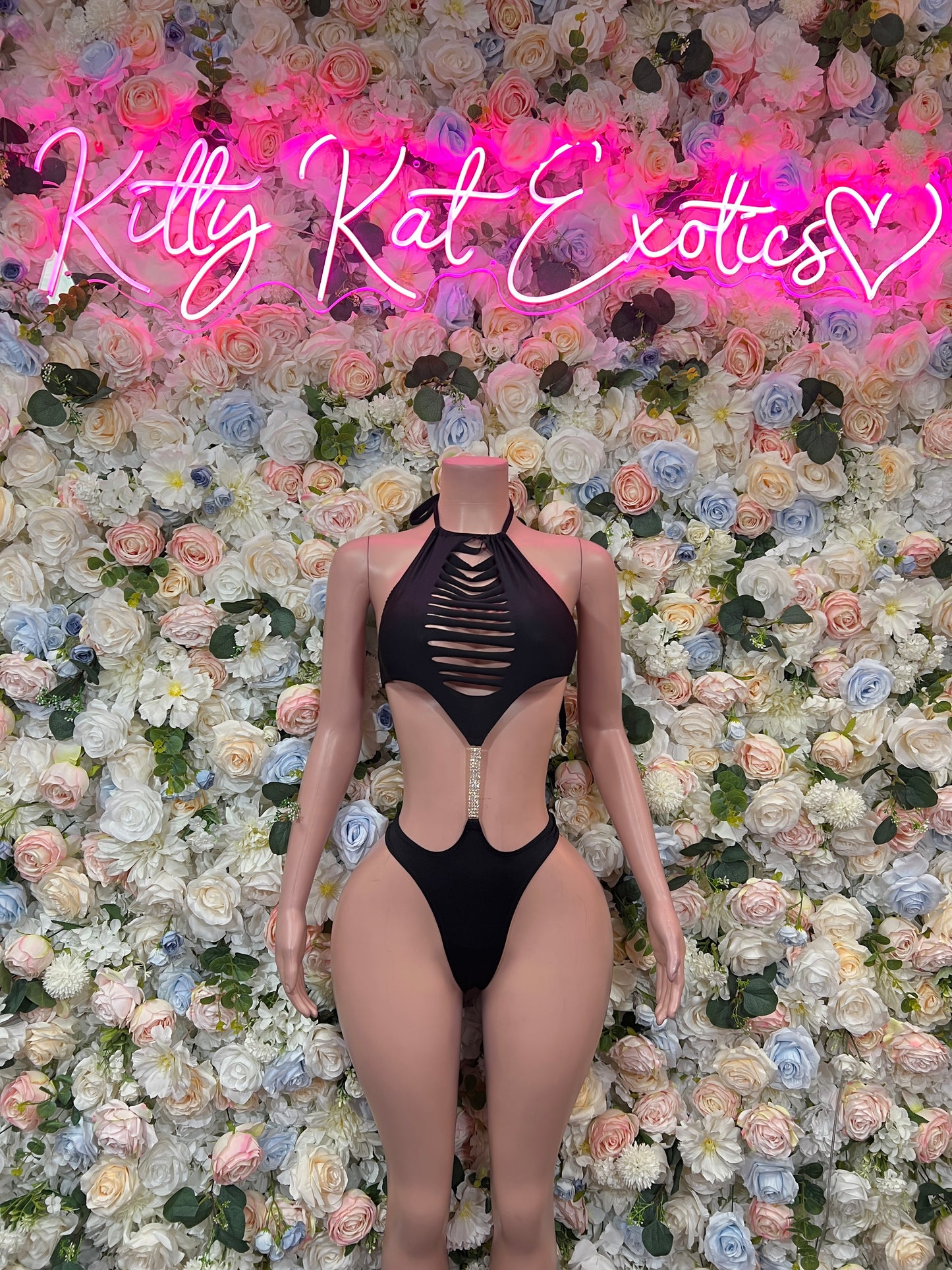 Black Exotic Dancewear Bodysuit Two Piece – Rave & Festival Wear Clubwear