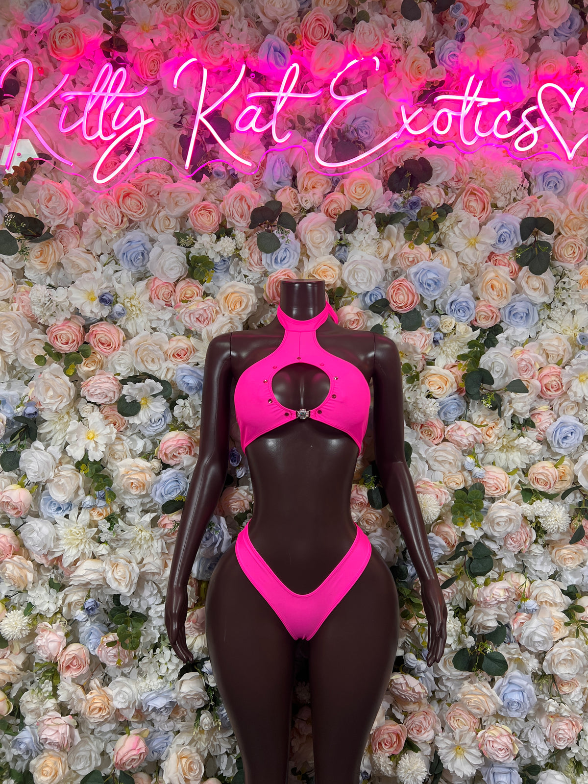 Pink Bikini Two Piece Dancewear Rave Wear Festival Outfit Clubwear Women’s Clothing