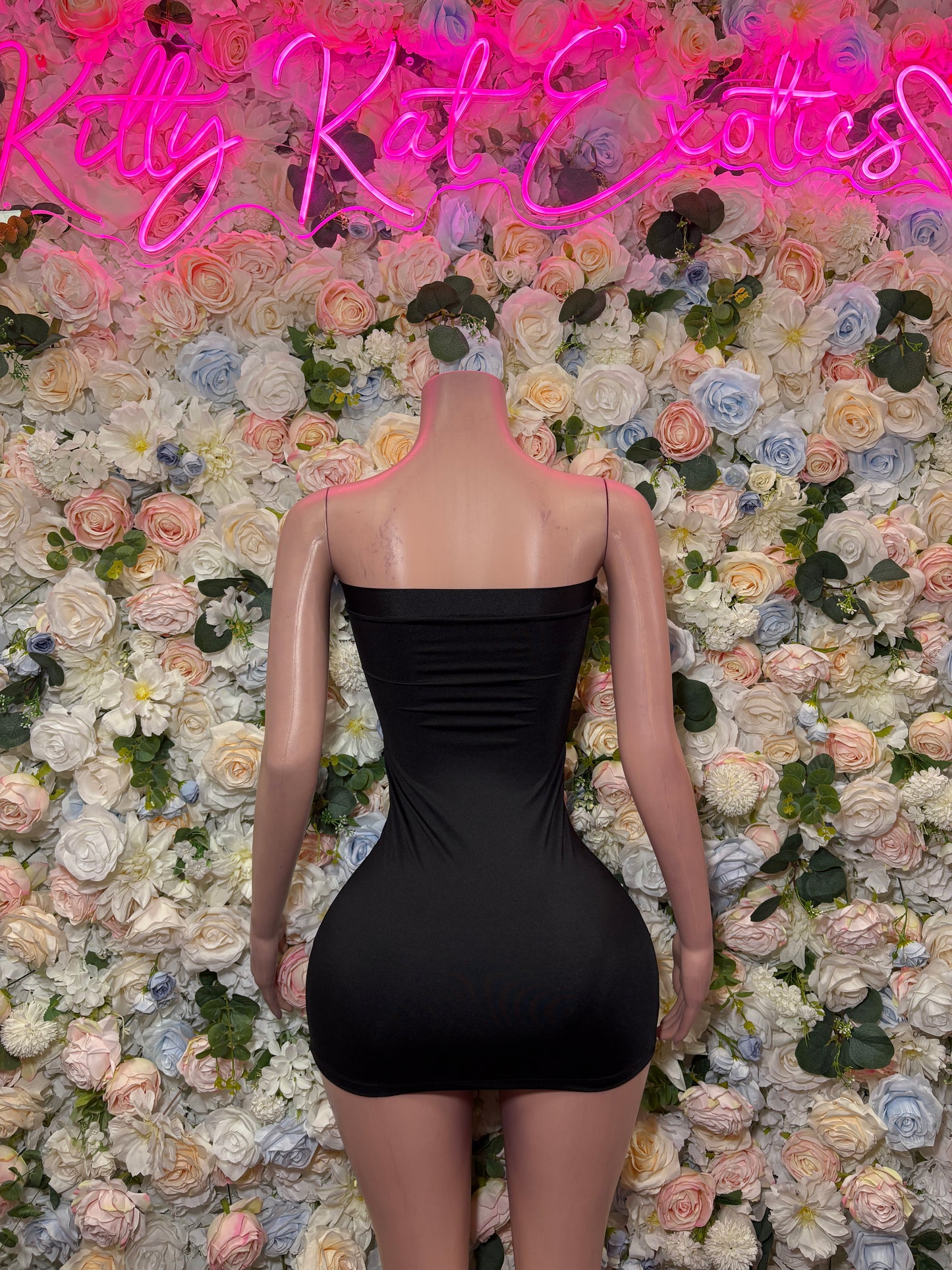 Black Dress - Sexy Date Night Club Dress | Rave Festival Exotic Dancewear Clubwear Bottle Girl Ravewear
