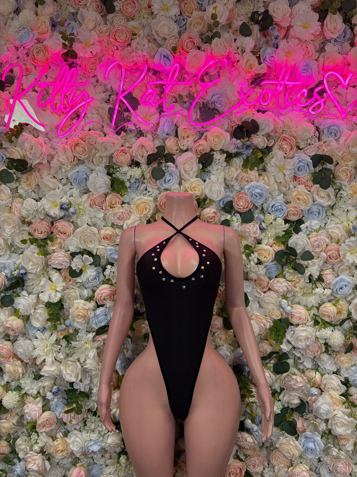 Bartender Outfit One-Piece  Bodysuit -  Black  | Exotic Dancewear for Performers, Raves, & Festival Clothing