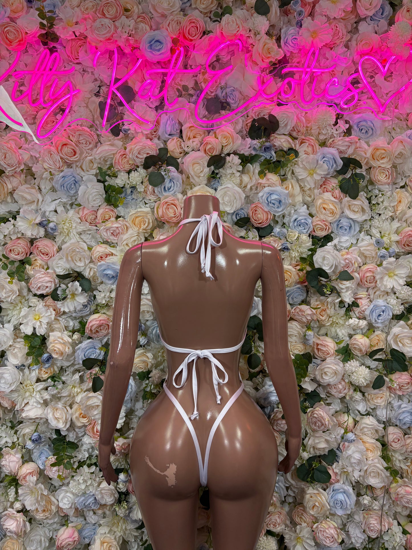 Bartender Bodysuit Summer White Design | Exotic Dancewear for Performers, Rave Outfits