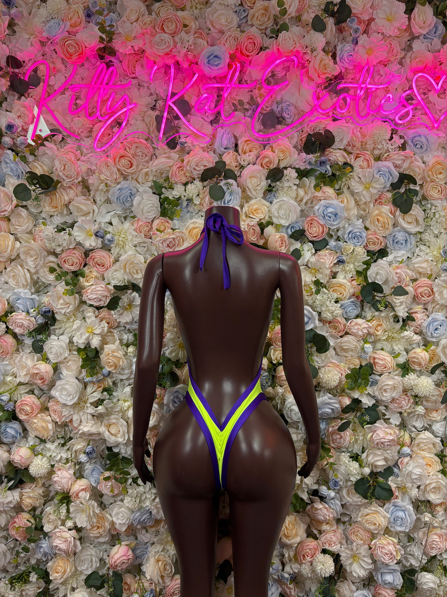 Neon Bartender Bodysuit - Sexy One Piece Rave Clubwear Outfit for Women Bottlegirl Bottle Service