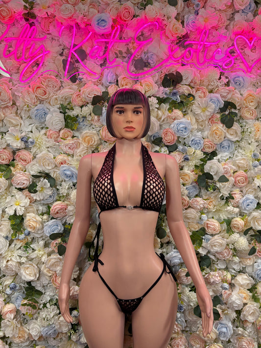 Black Two Piece Set Festival Outfit Dancewear Clubwear Ravewear
