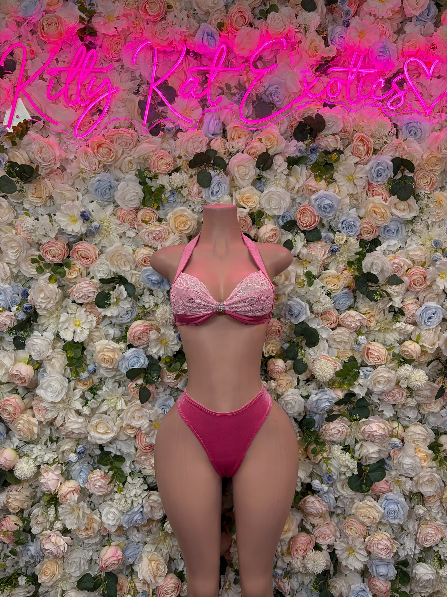 Pink Bikini - Two Piece Exotic Dancewear Rave Festival Outfit