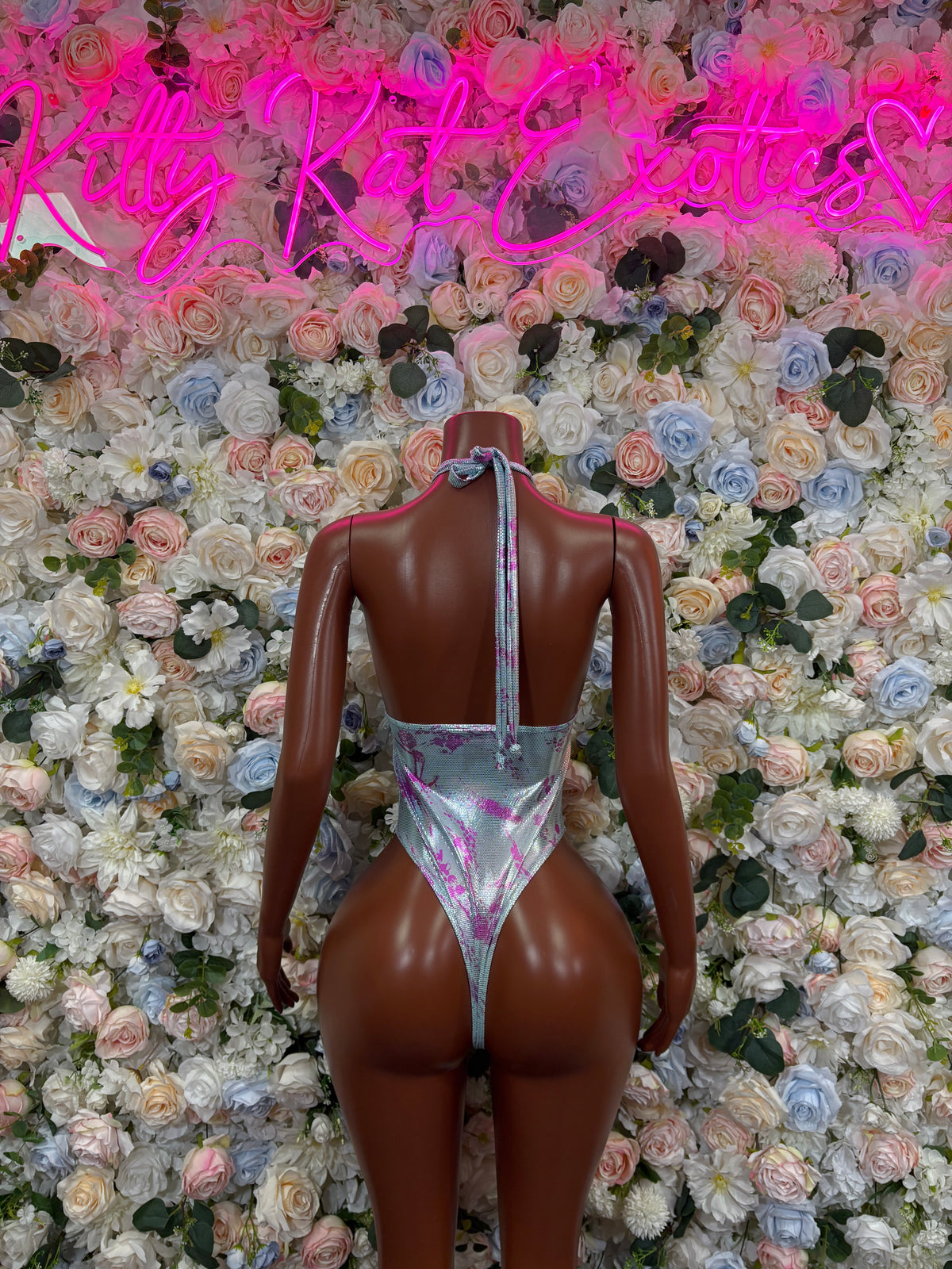 Metallic Bodysuit, Festival Rave One Piece, Exotic Dancewear Clubwear