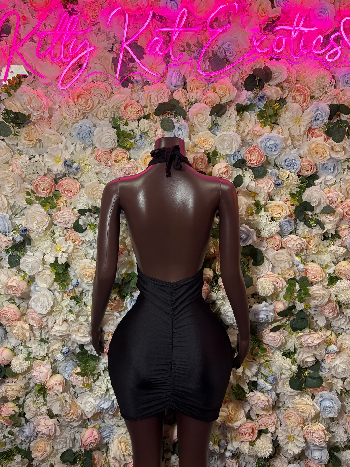 Black Dress - Date Night Club Dress | Rave Festival Exotic Dancewear Clubwear Bottle Girl Ravewear