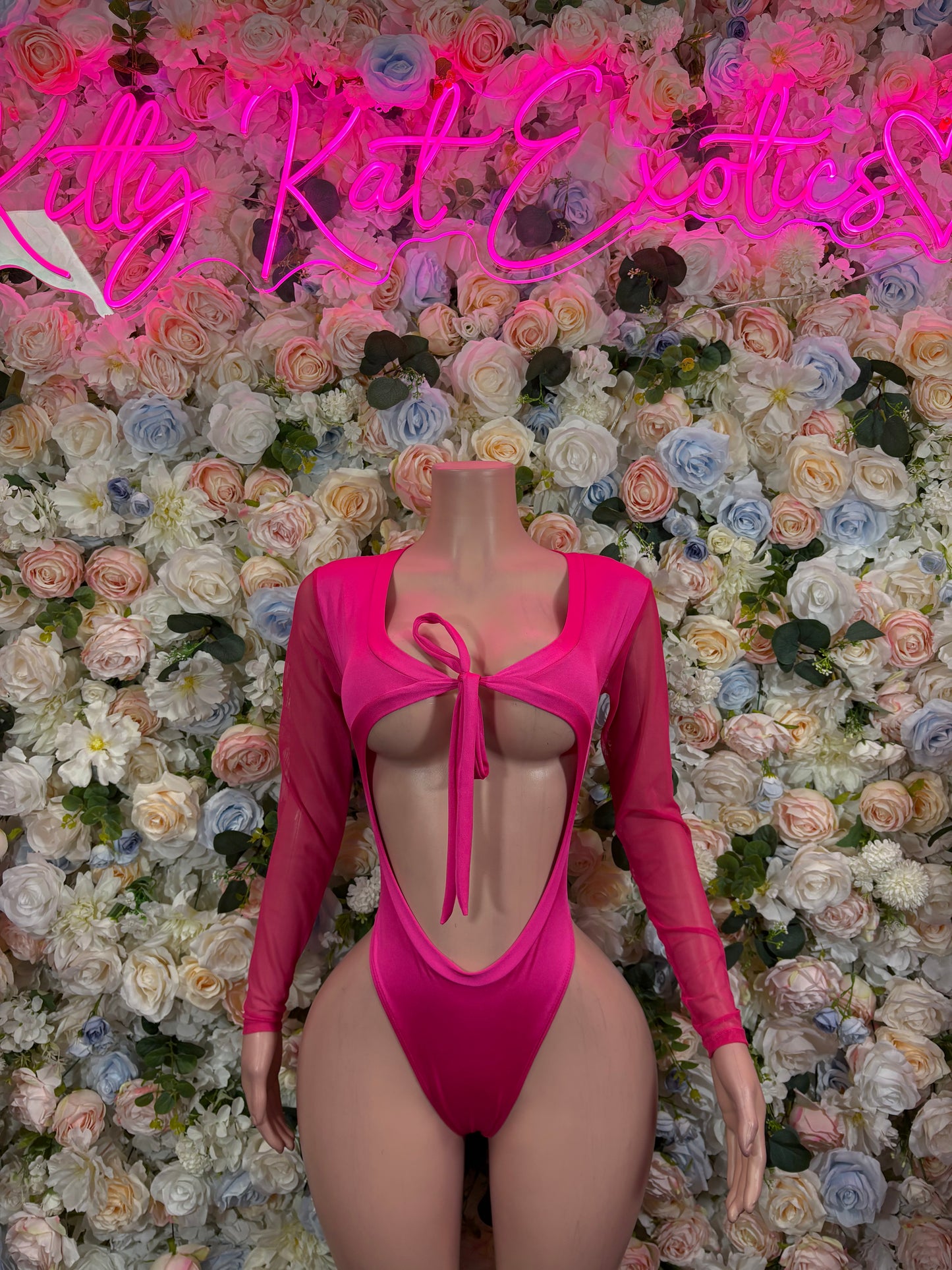 Bottlegirl Outfit One-Piece Pink Bodysuit   Bartender  | Exotic Dancewear Festival wear