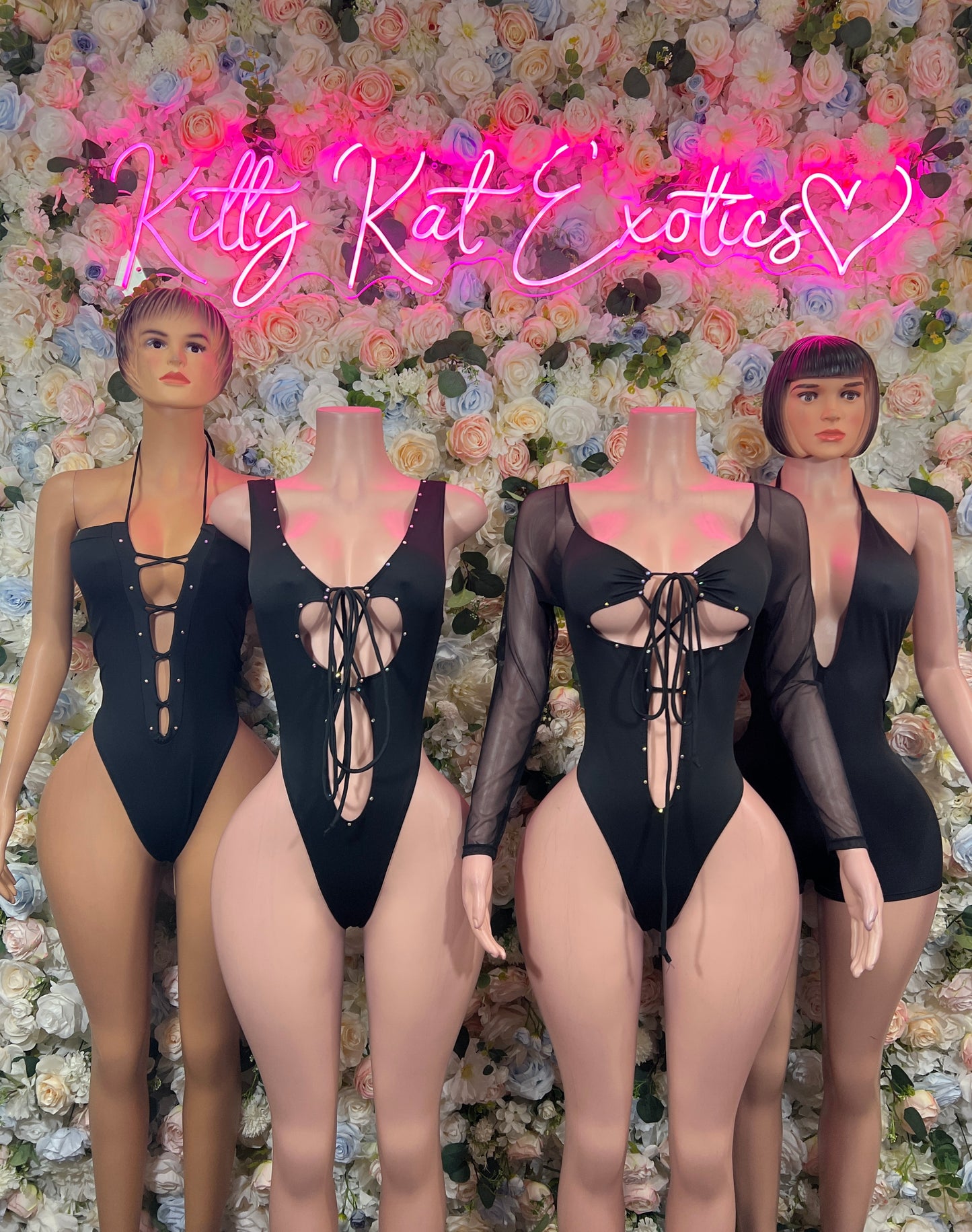 Black Bottlegirl Bodysuit - Exotic Dancewear, Bartender Costume & Rave Clubwear