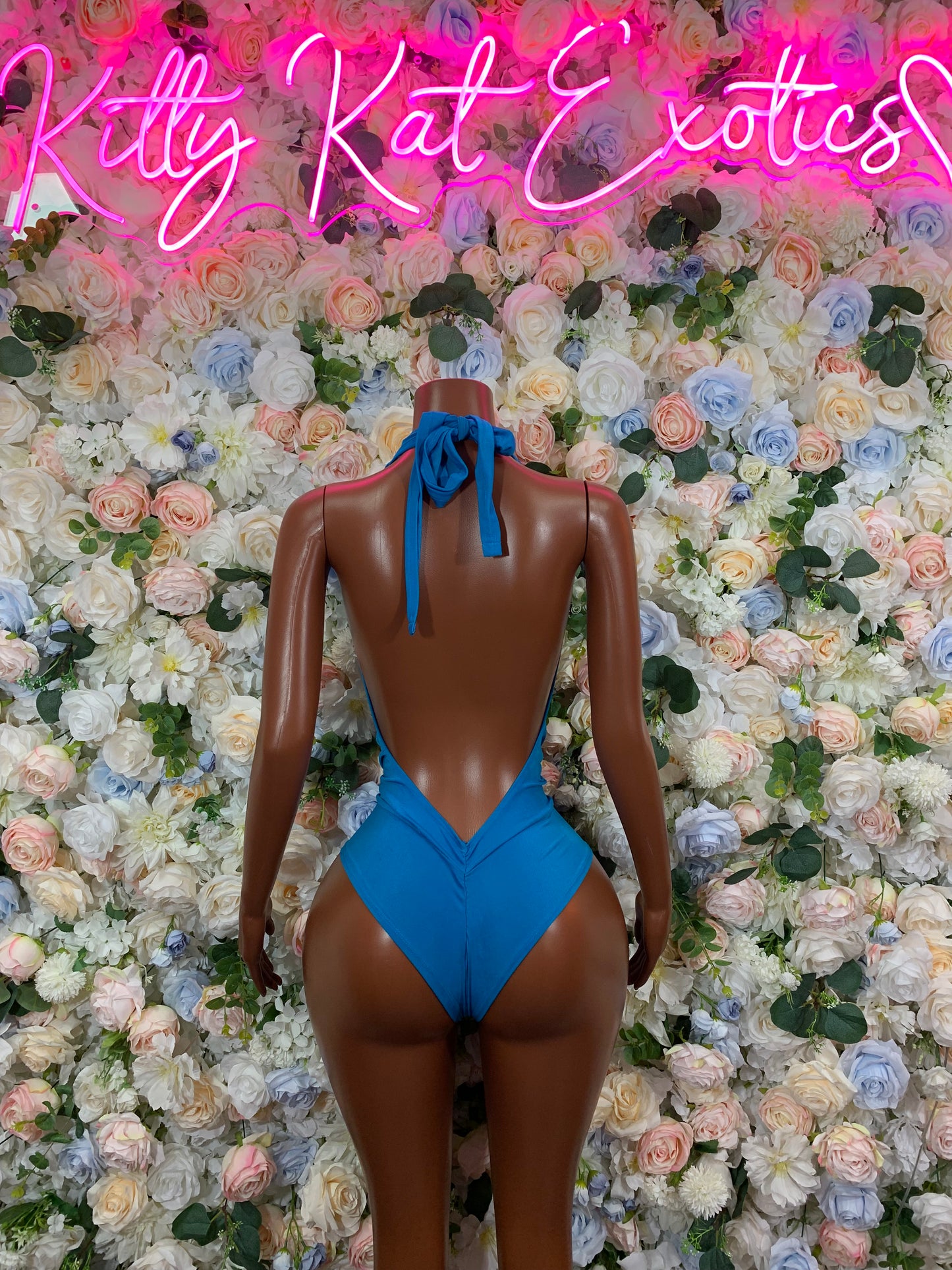 Blue One Piece Rave Outfit, Rave Festival Wear