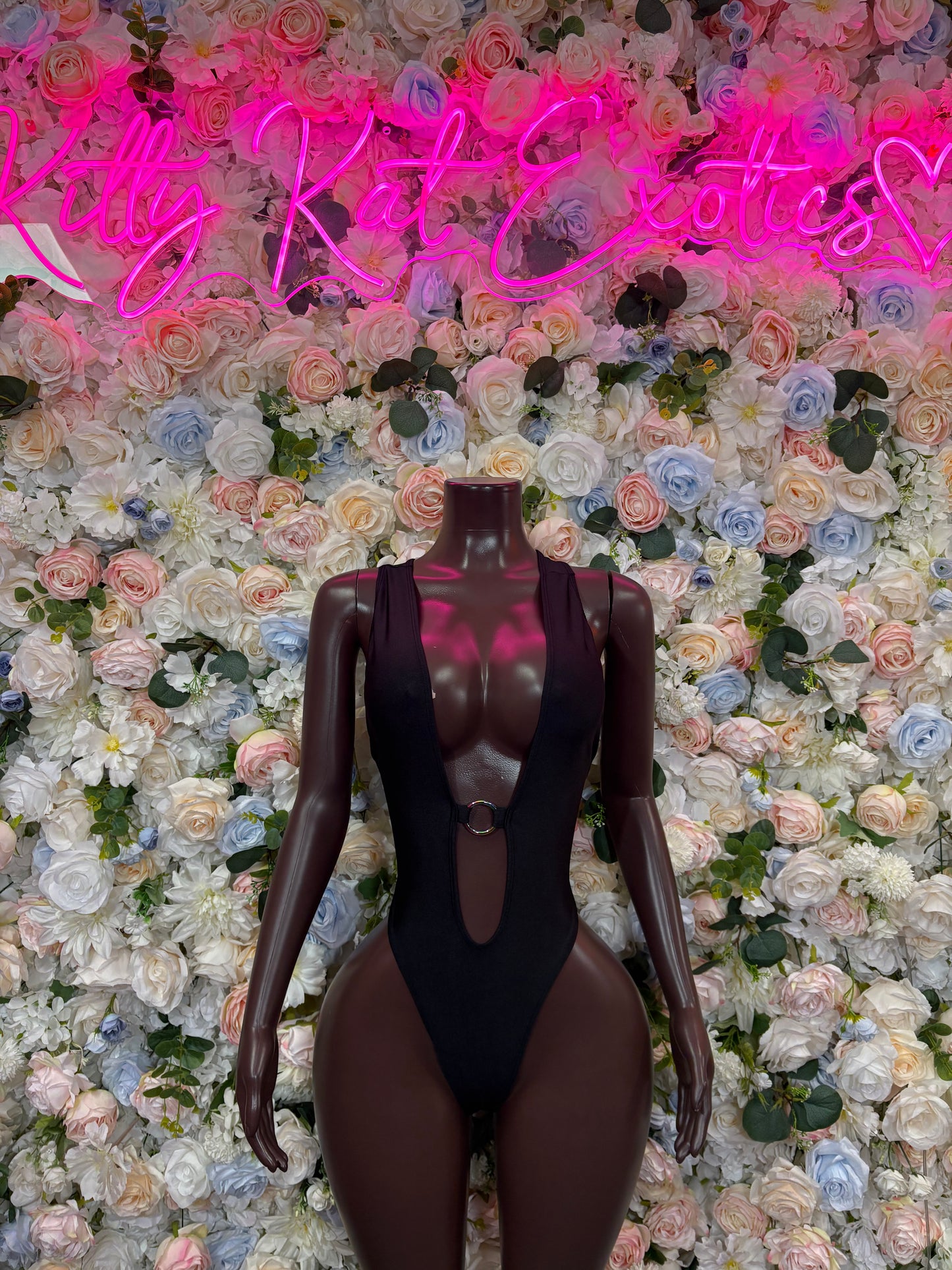 Black Bodysuit One-Piece Ravewear Bartender Outfit Clubwear