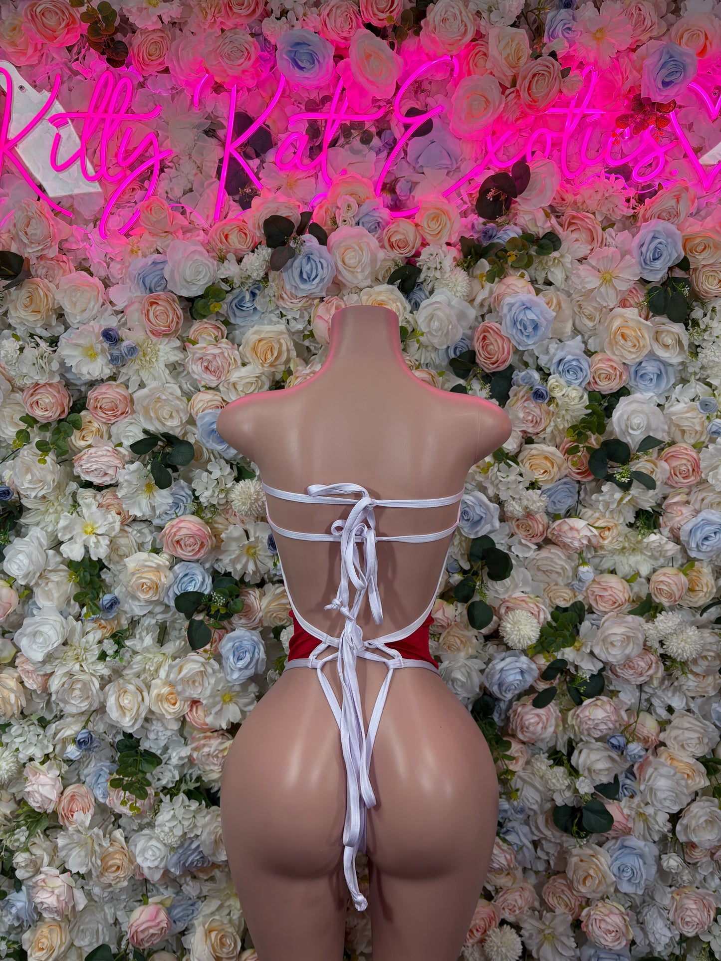 Christmas Outfit Sexy Santa One Piece Bodysuit Costume Santa Baby Outfit Bartender Dancewear