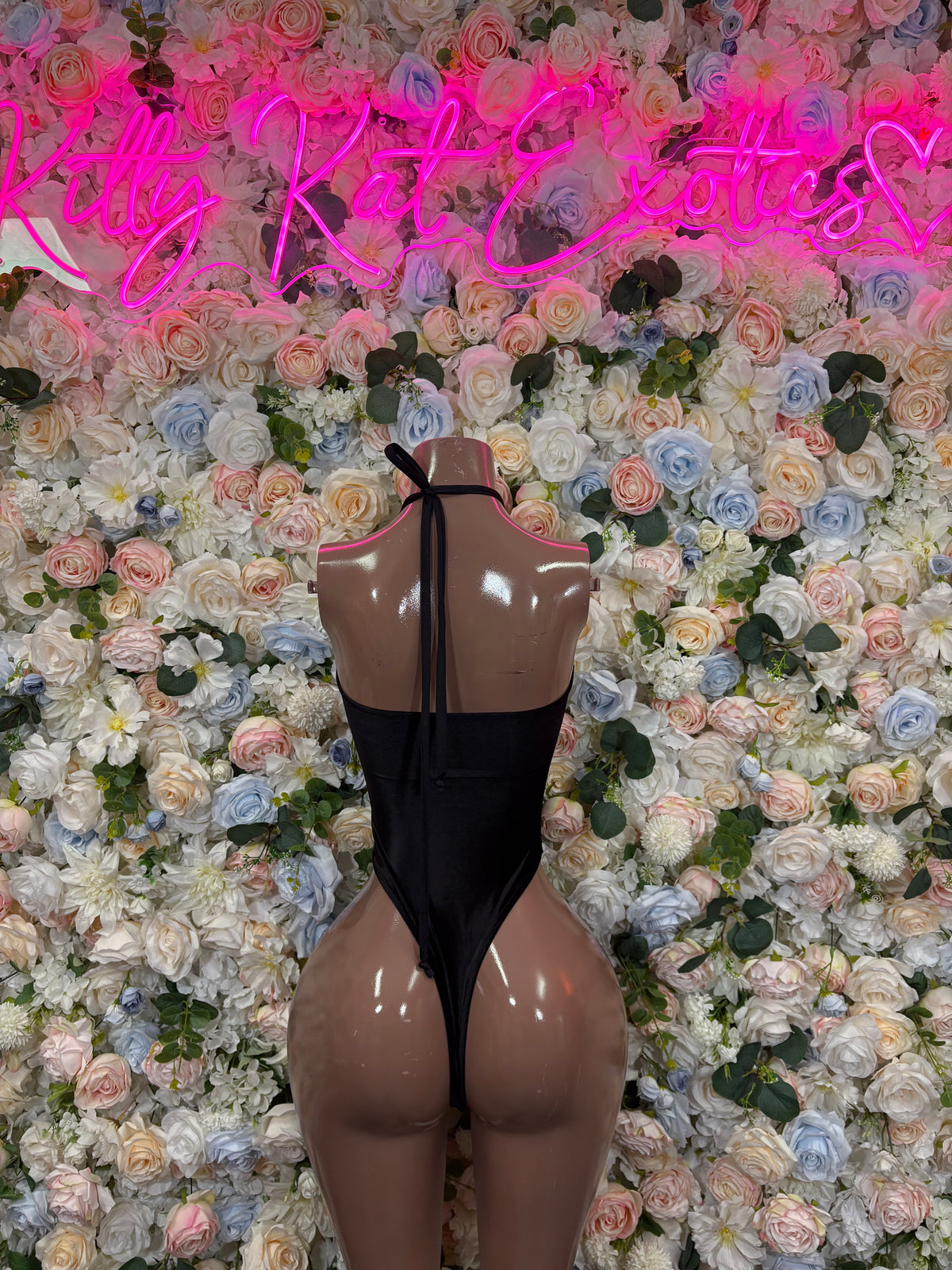 Black Rave Bodysuit, High Cut One Piece, Festival Clubwear