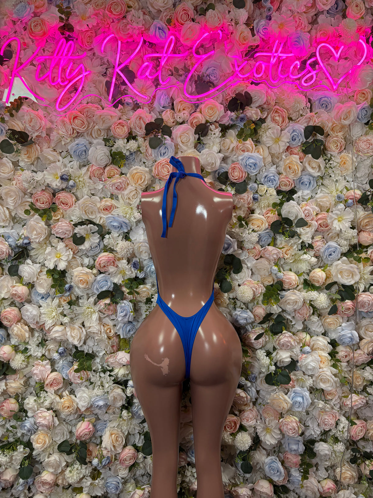 Blue Slingshot - Festival Outfit Dancewear, Sexy One-Piece for Raves, Clubwear