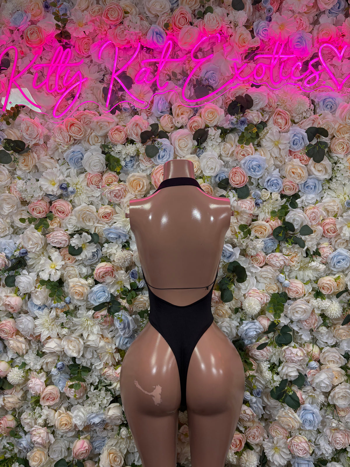Black One-Piece Bodysuit  – Exotic Dance & Rave Wear Fesival Bodysuit