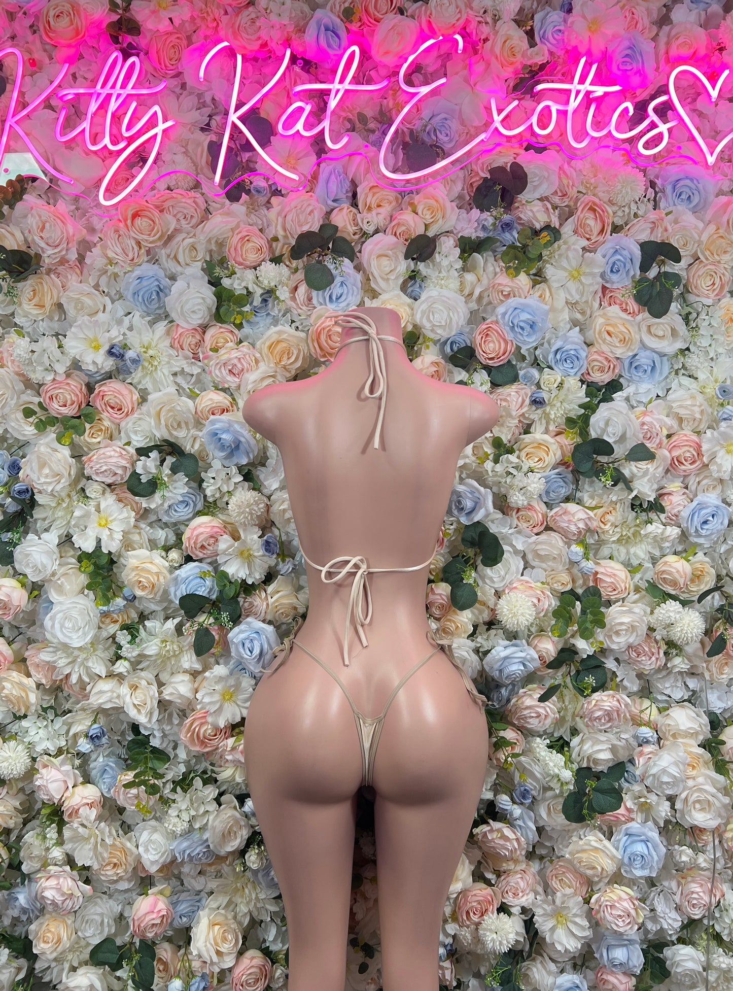 Nude Bikini Two Piece Set Exotic Dancewear Performers Rave Festival Wear