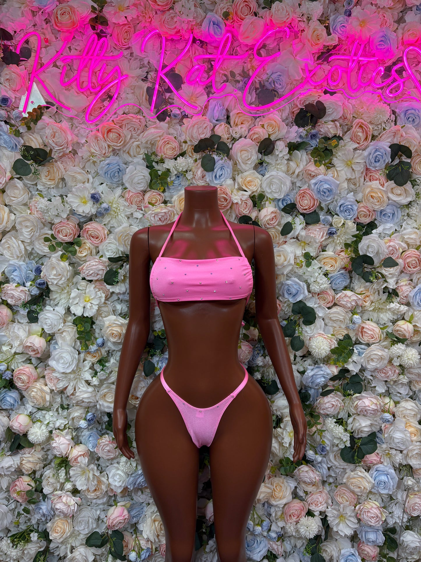 Pink Bikini - Two Piece Exotic Dancewear Rave Festival Outfit