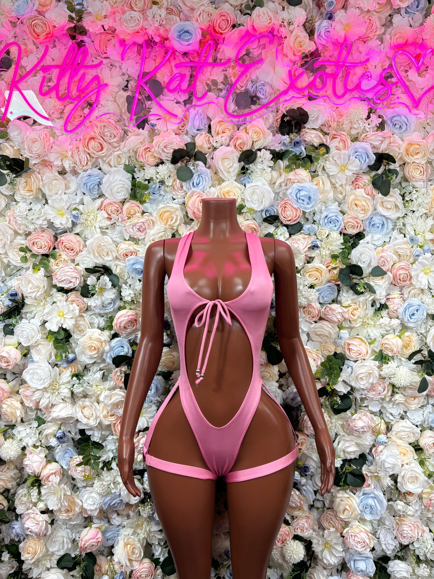 Pink Bodysuit Rave Outfit