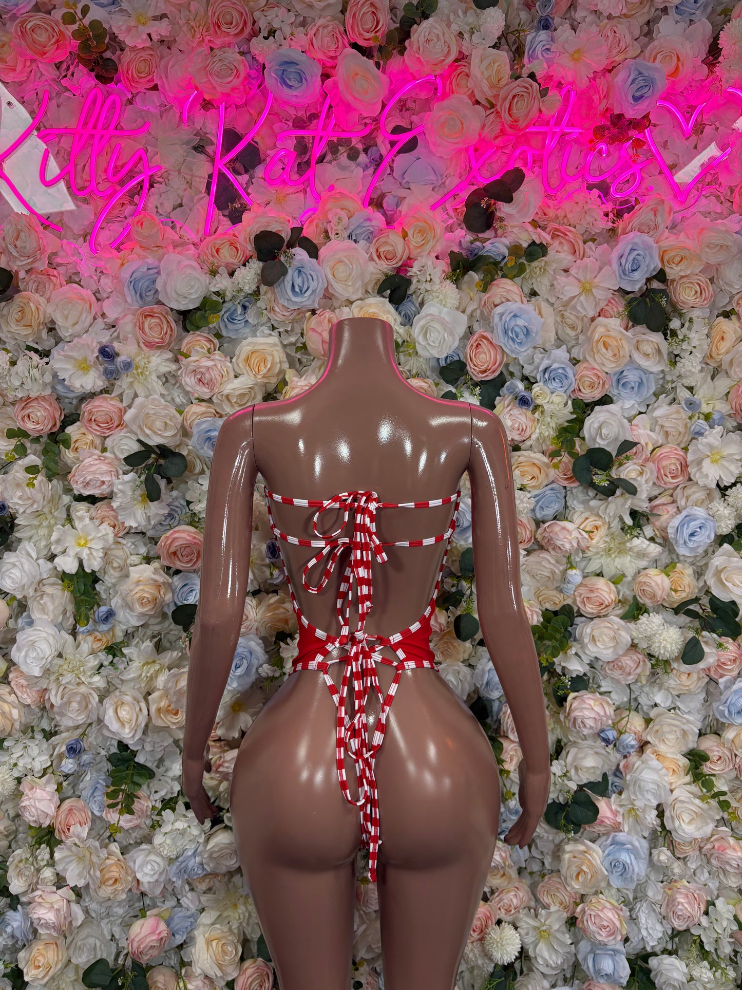 Christmas Costume One Piece Bodysuit Outfit – Holiday Bartender Dancewear Set for Holiday Parties