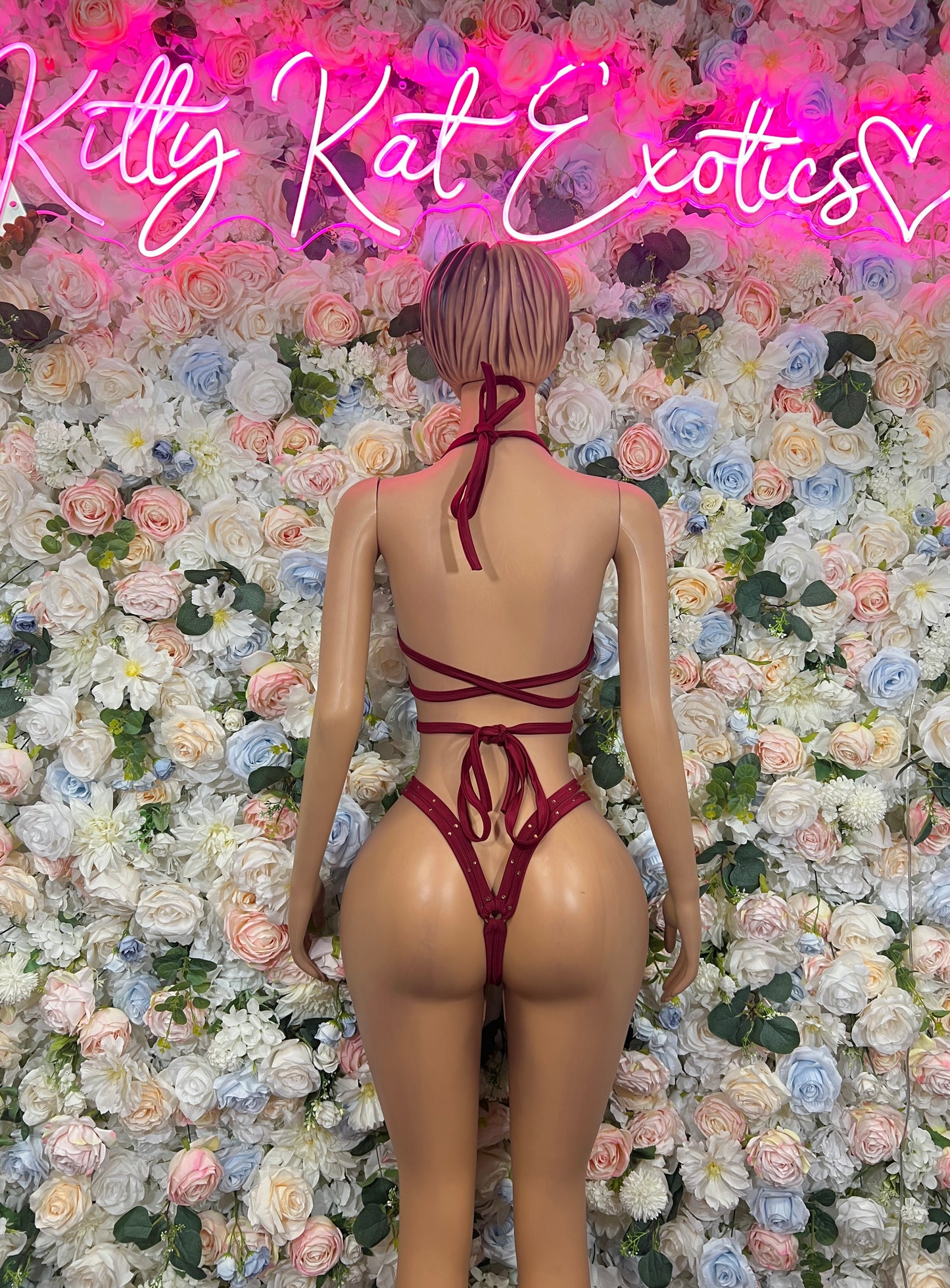 Burgundy Two Piece Festival Dancer Wear
