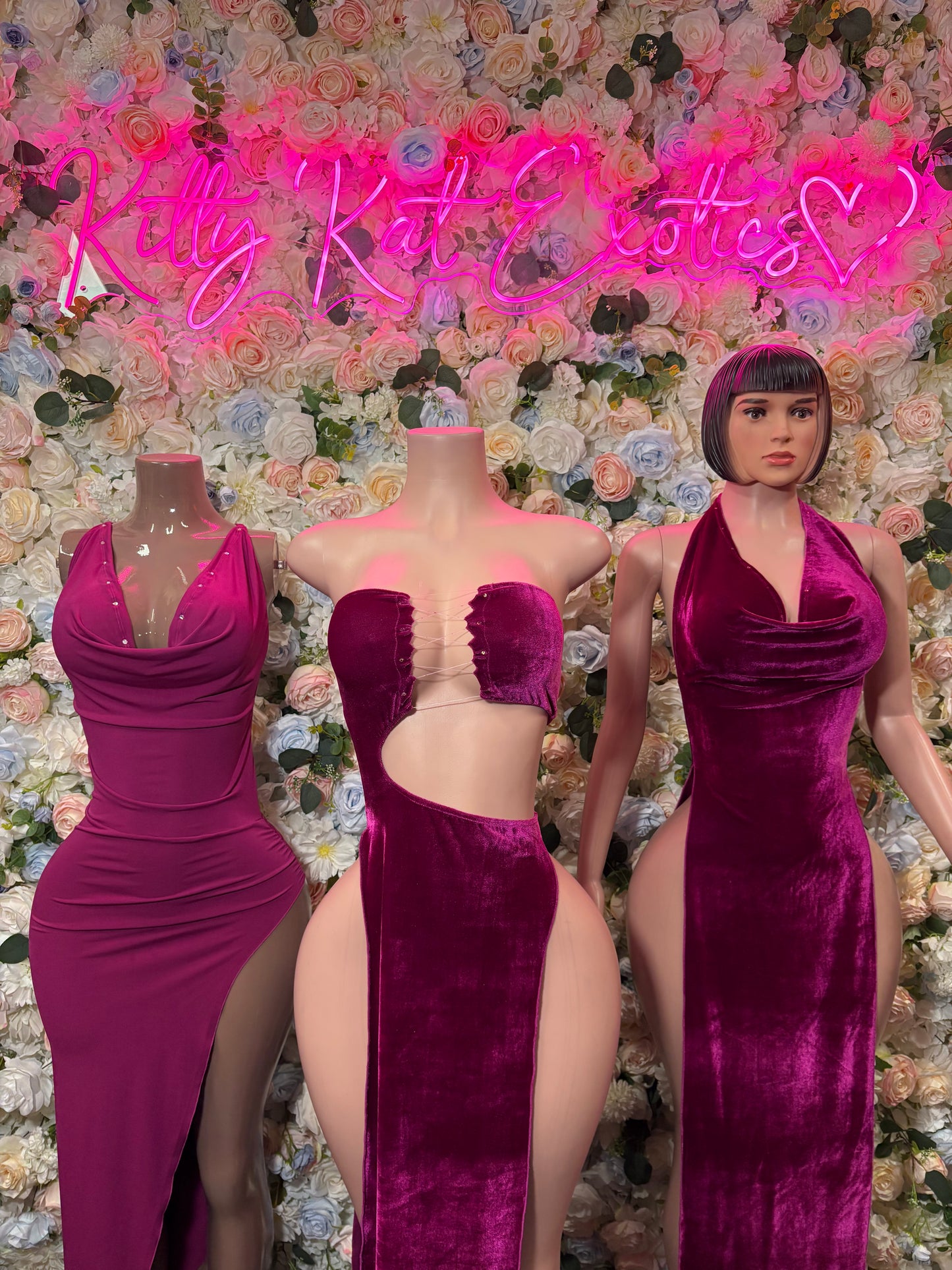 Purple Gown - Exotic Dancewear Elegant, Date Night Dress, Formal Evening Dress
