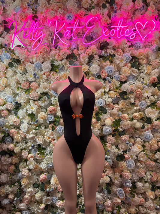 Bartender Outfit One-Piece  Bodysuit -  Black  | Exotic Dancewear for Performers, Raves, & Festival Clothing