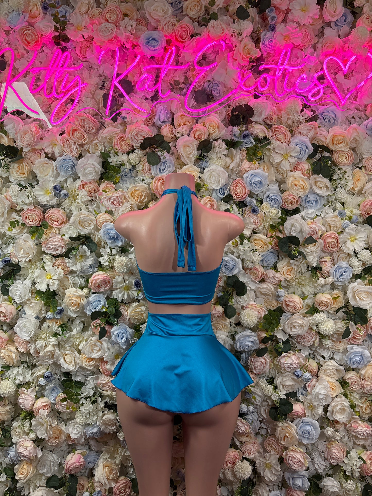 Blue Mini Skirt Two Piece Set – Festival Rave Wear