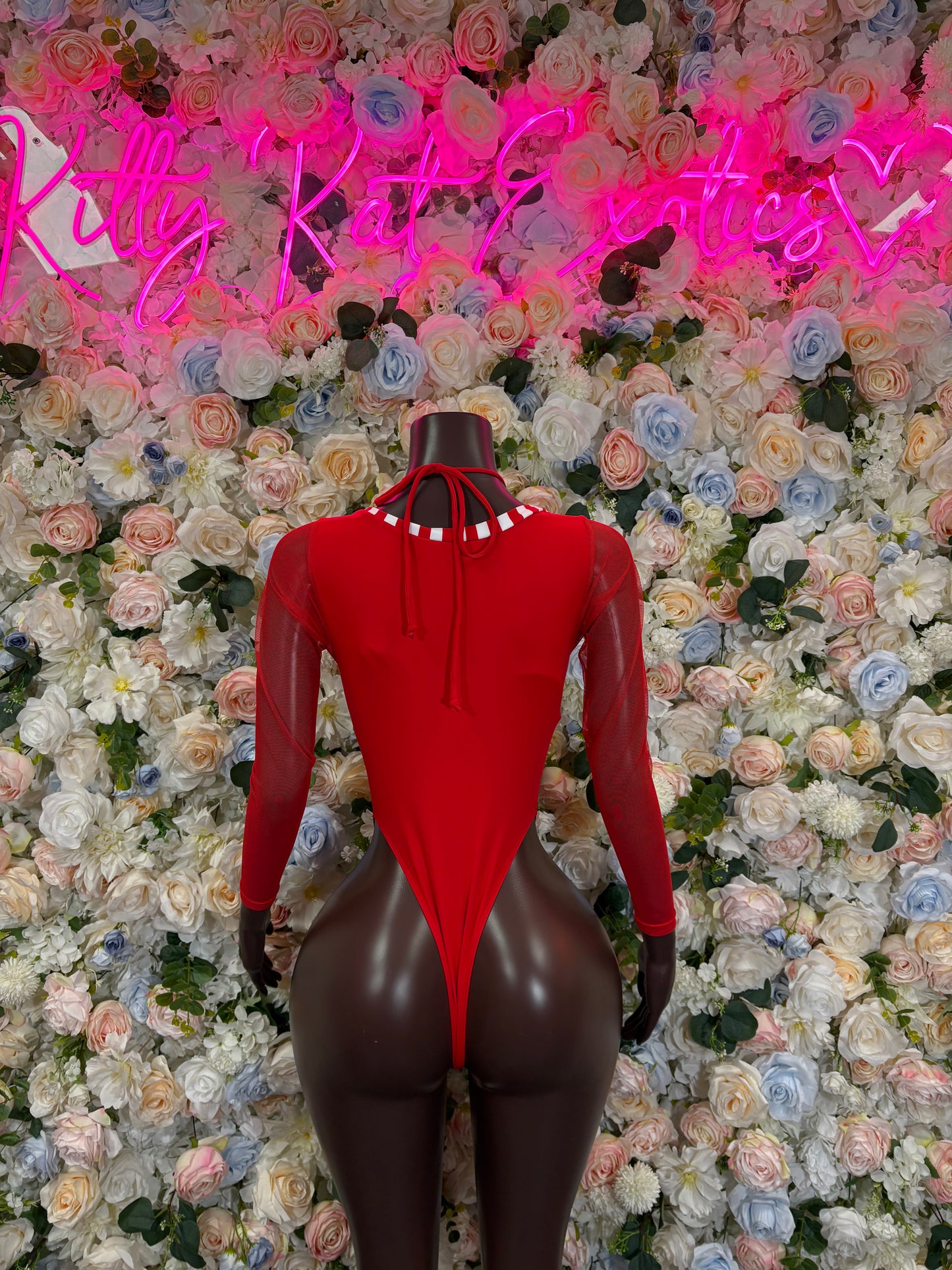 Bottlegirl Outfit Christmas Sexy Santa Bodysuit  Costume Santa Baby Outfit Bartender Dancewear