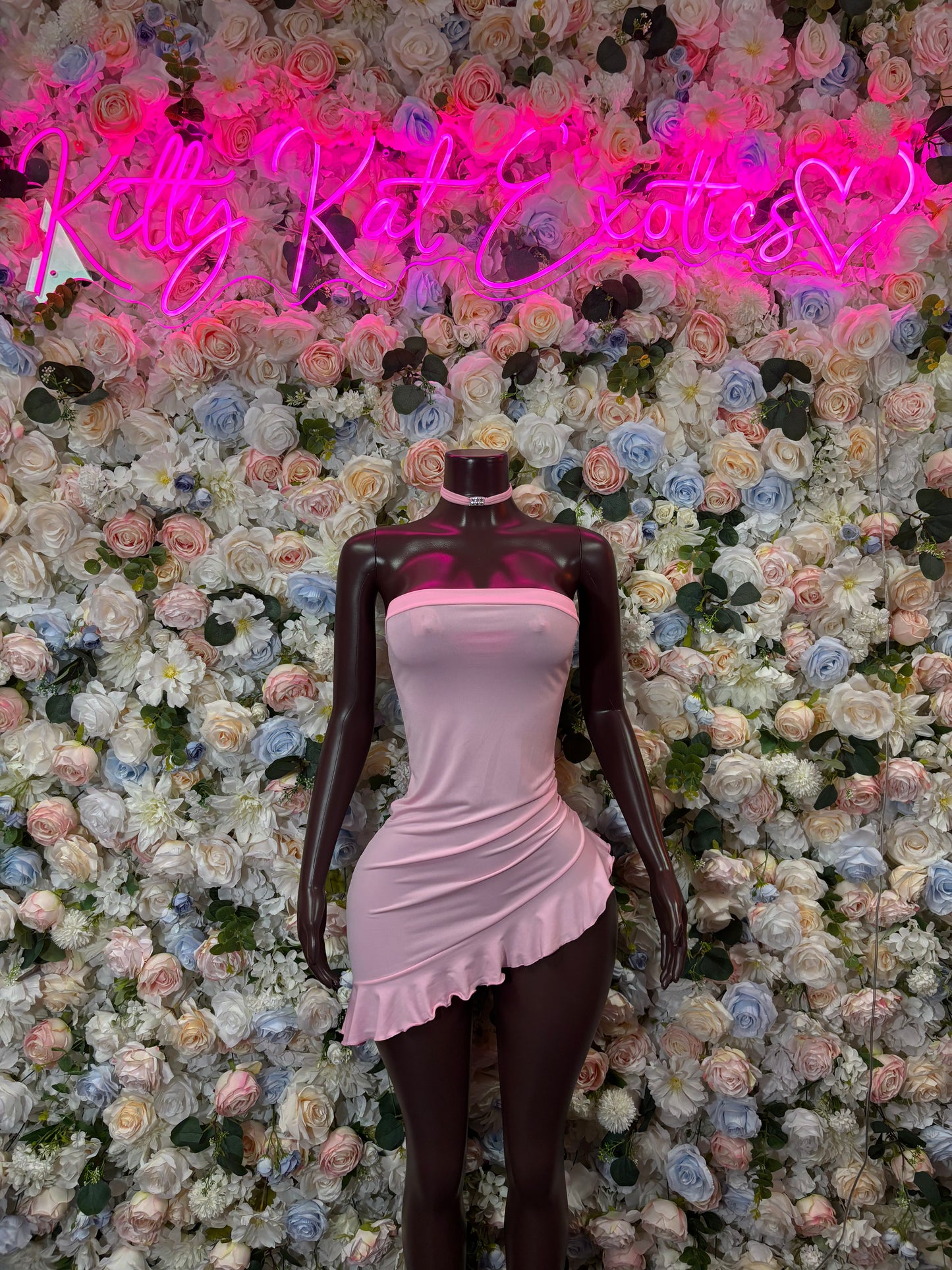 Baby Pink Dress - Exotic Dancewear Rave Outfit, Clubwear