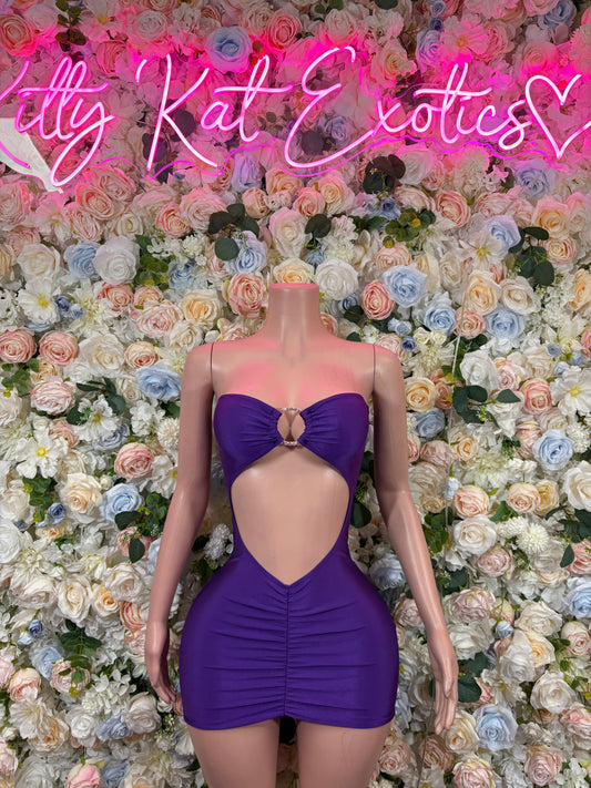 Purple Dress -  Exotic Dancewear