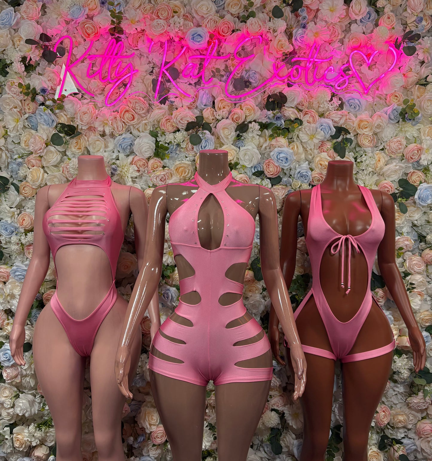 Pink Bodysuit Rave Outfit
