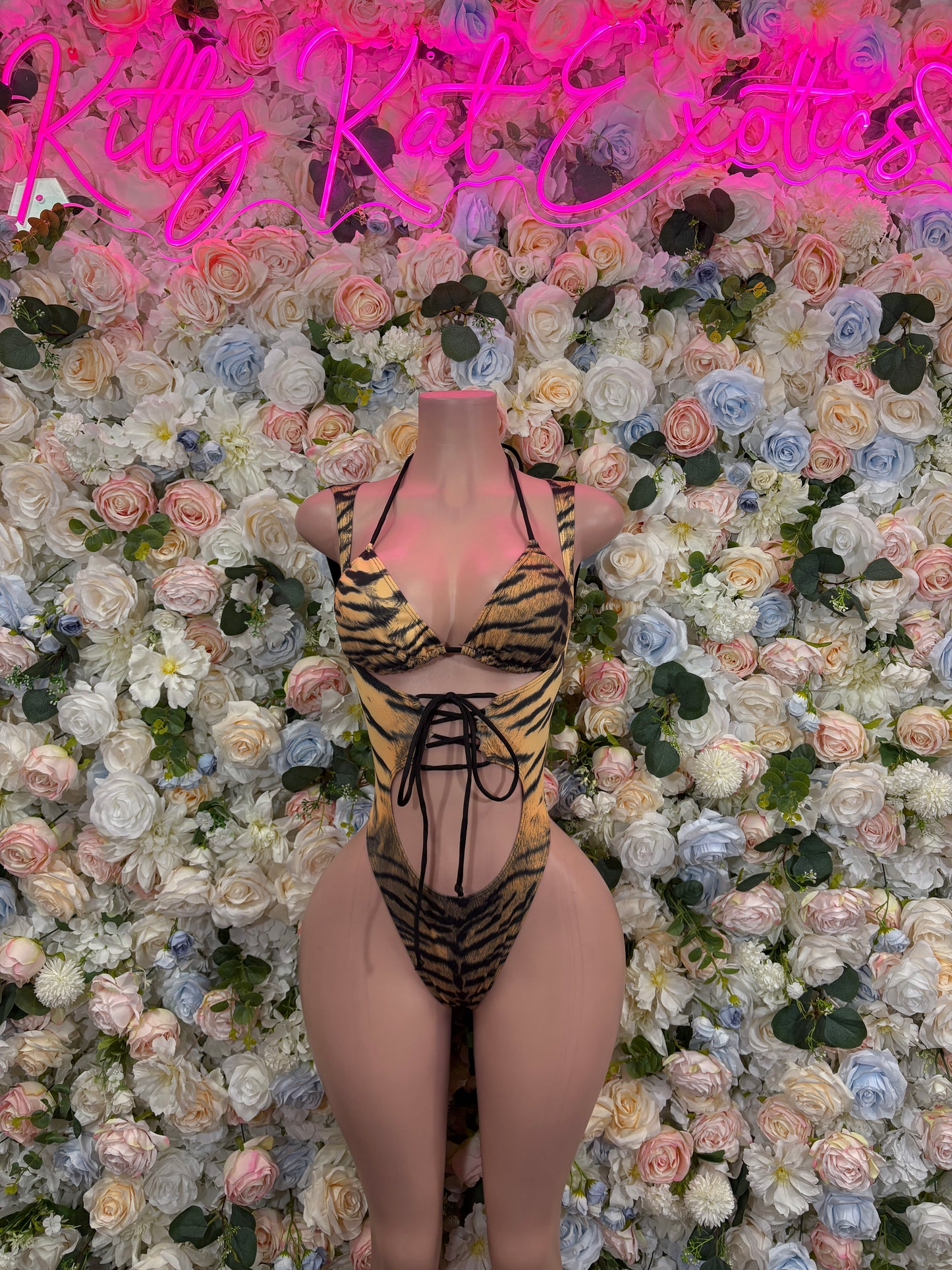 Bottlegirl Tiger Print One-Piece  Bodysuit  Exotic Dancewear, Ravewear for Performers, Raves | Bottlegirl Outfits