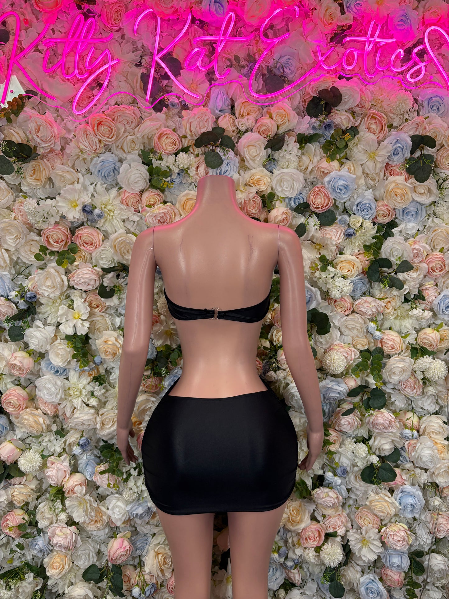Black Dress - Date Night Club Dress | Rave Festival Exotic Dancewear Clubwear Bottle Girl Ravewear