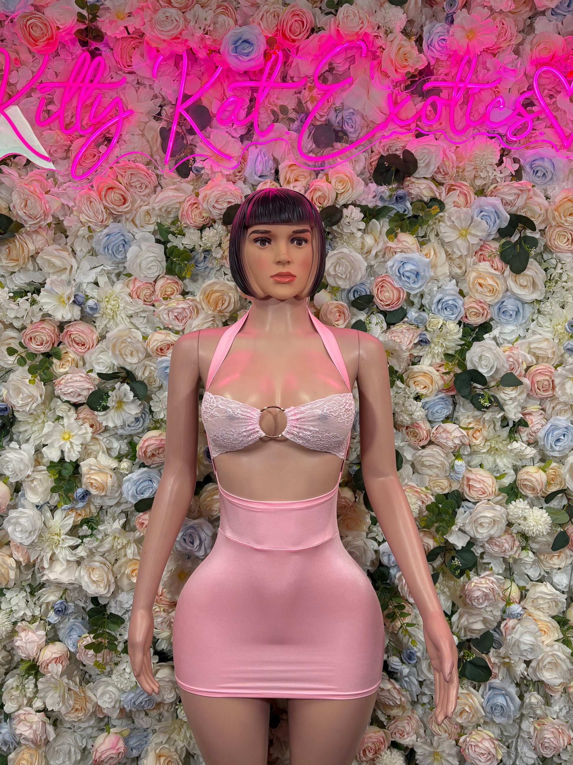Baby Pink Dress Dancewear Rave Wear Festival Outfit Clubwear Women's C Kittykatexotics Baby Pink Dress Dancewear Rave Wear Festival Outfit Clubwear Women's C Kittykatexotics