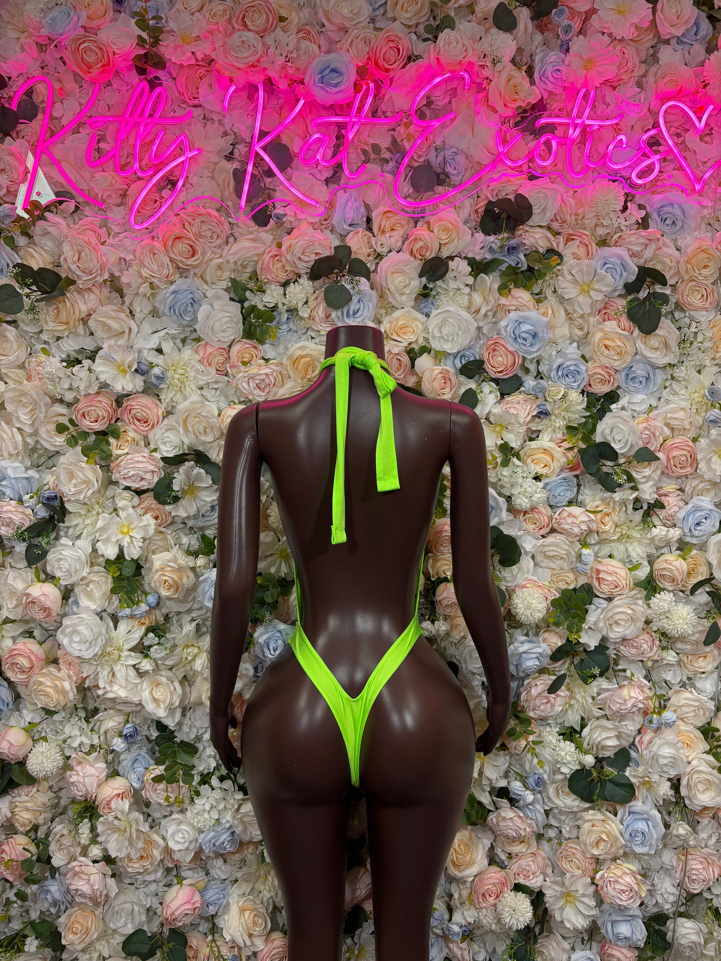 Ravewear One-Piece  Bodysuit - Neon Green  | Exotic Dancewear for Performers, Raves, & Festival Clothing