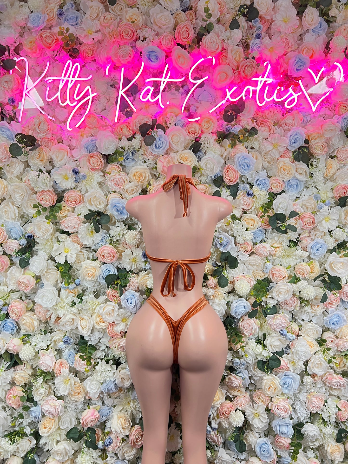 Bottlegirl New Years Orange Metallic Two Piece New Year’s Eve Outfit, Exotic Dancewear, Stage Performance Costume, Sexy Festival Wear