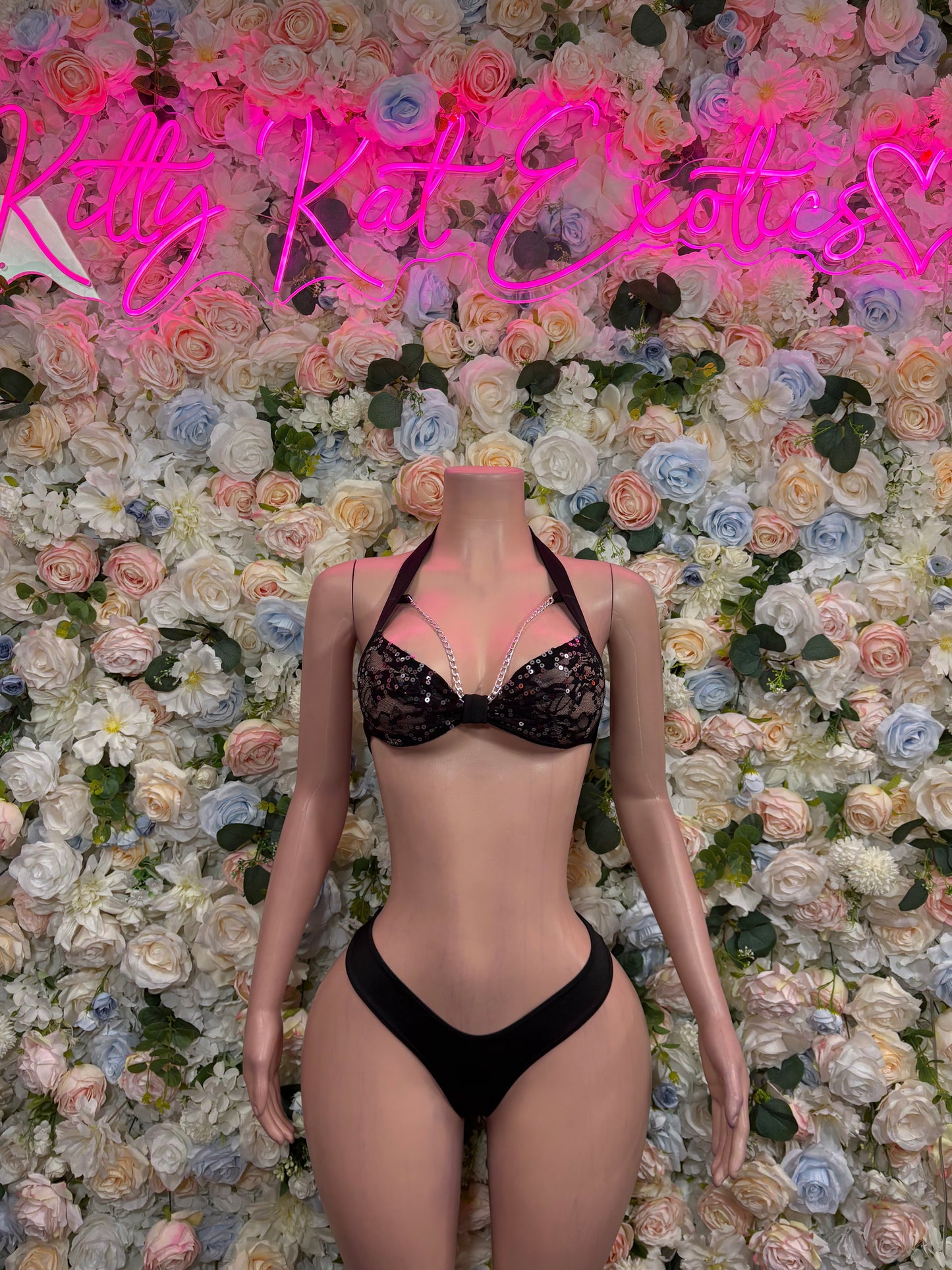 Black Two Piece Set Festival Outfit Dancewear Clubwear Ravewear